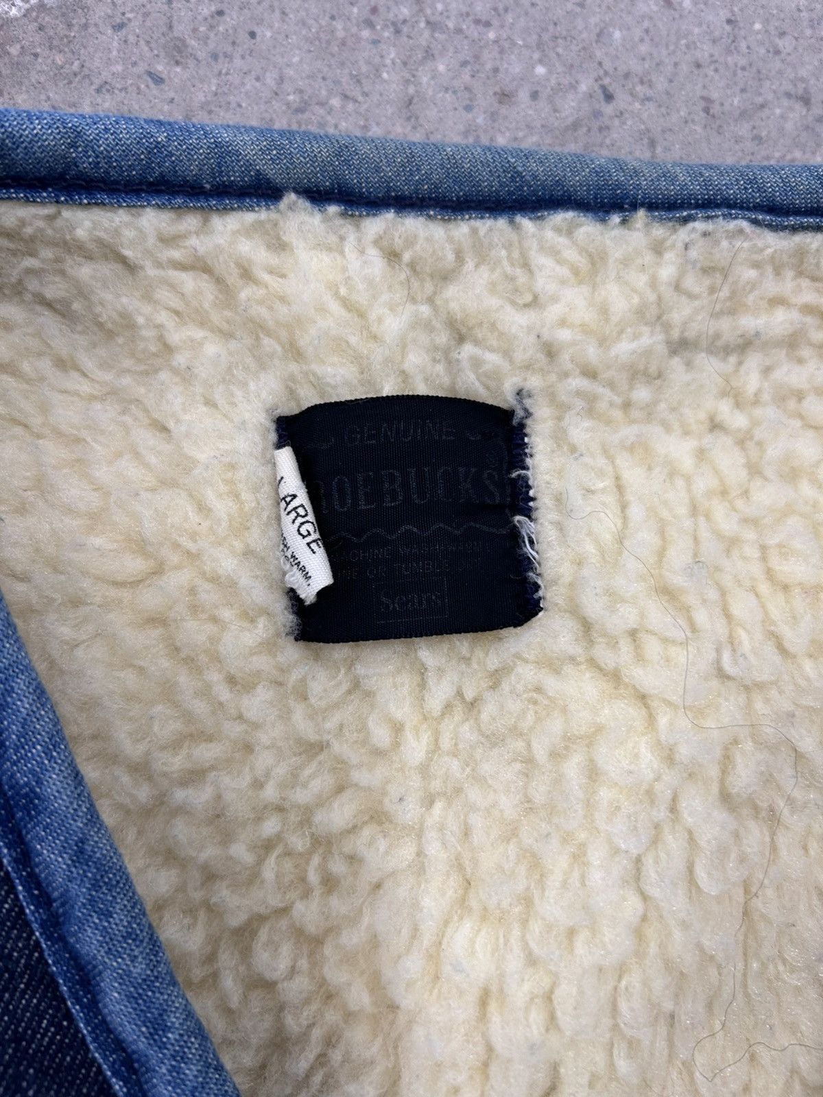 Sears Vintage Dark Indigo Sears Sherpa lined denim vest Size US L / EU 52-54 / 3 - 5 Thumbnail