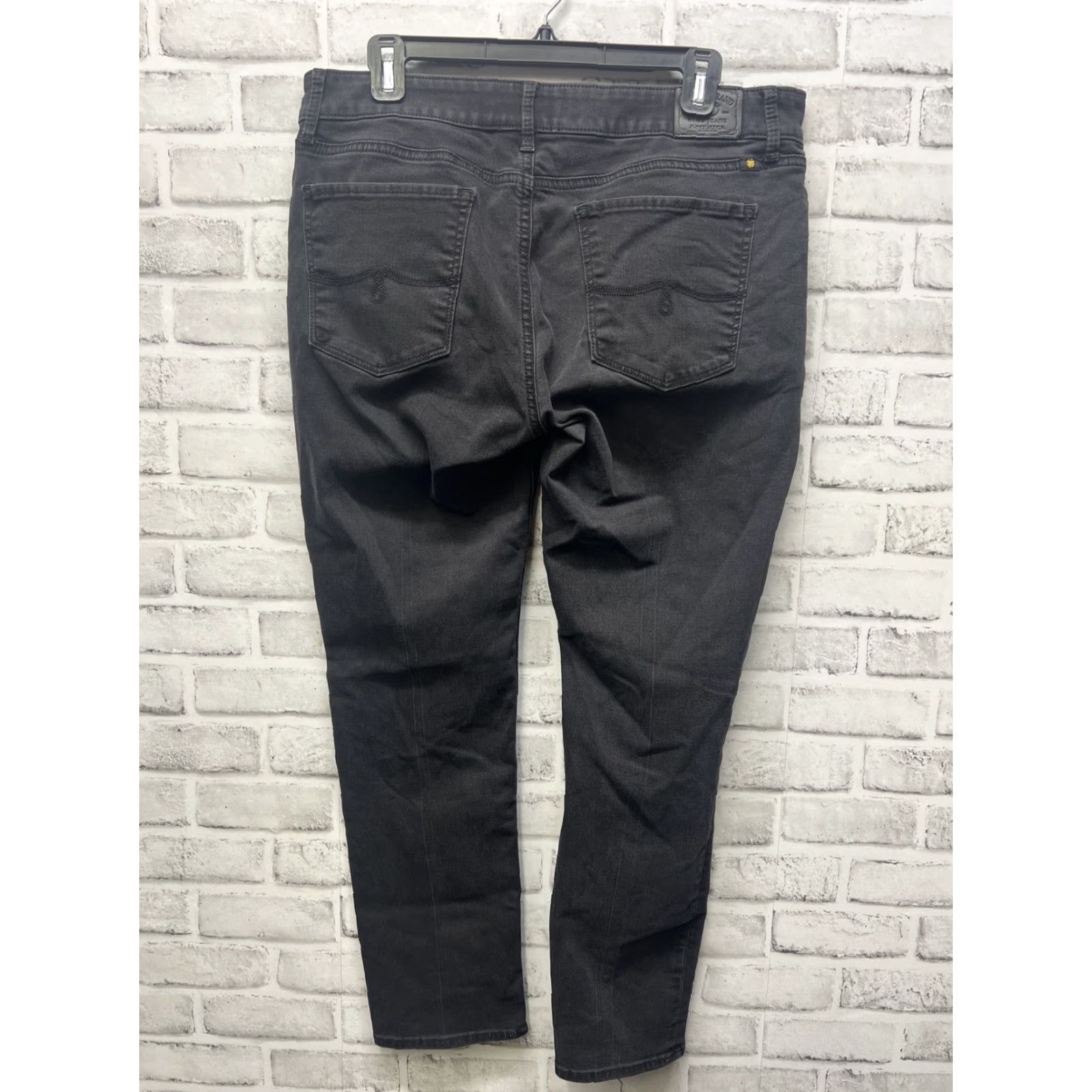 Lucky Brand VINTAGE Lucky Brand Lolita Skinny Black Jeans Women 14 Regular Size 14 Black Skinny Five-Pocket Womens Jeans Size 36" / US 14 / IT 50 - 4 Thumbnail
