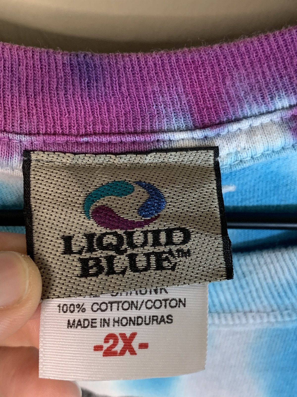 Grateful Dead × Liquid Blue × Vintage *RARE* Vintage 1995 Grateful Dead Bertha Rose Tie-Dye Shirt Size US XXL / EU 58 / 5 - 6 Thumbnail