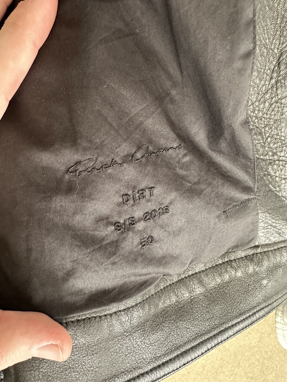 Rick Owens SS18 DIRT CROPPED STOOGES LEATHER JACKET Size US M / EU 48-50 / 2 - 6 Thumbnail