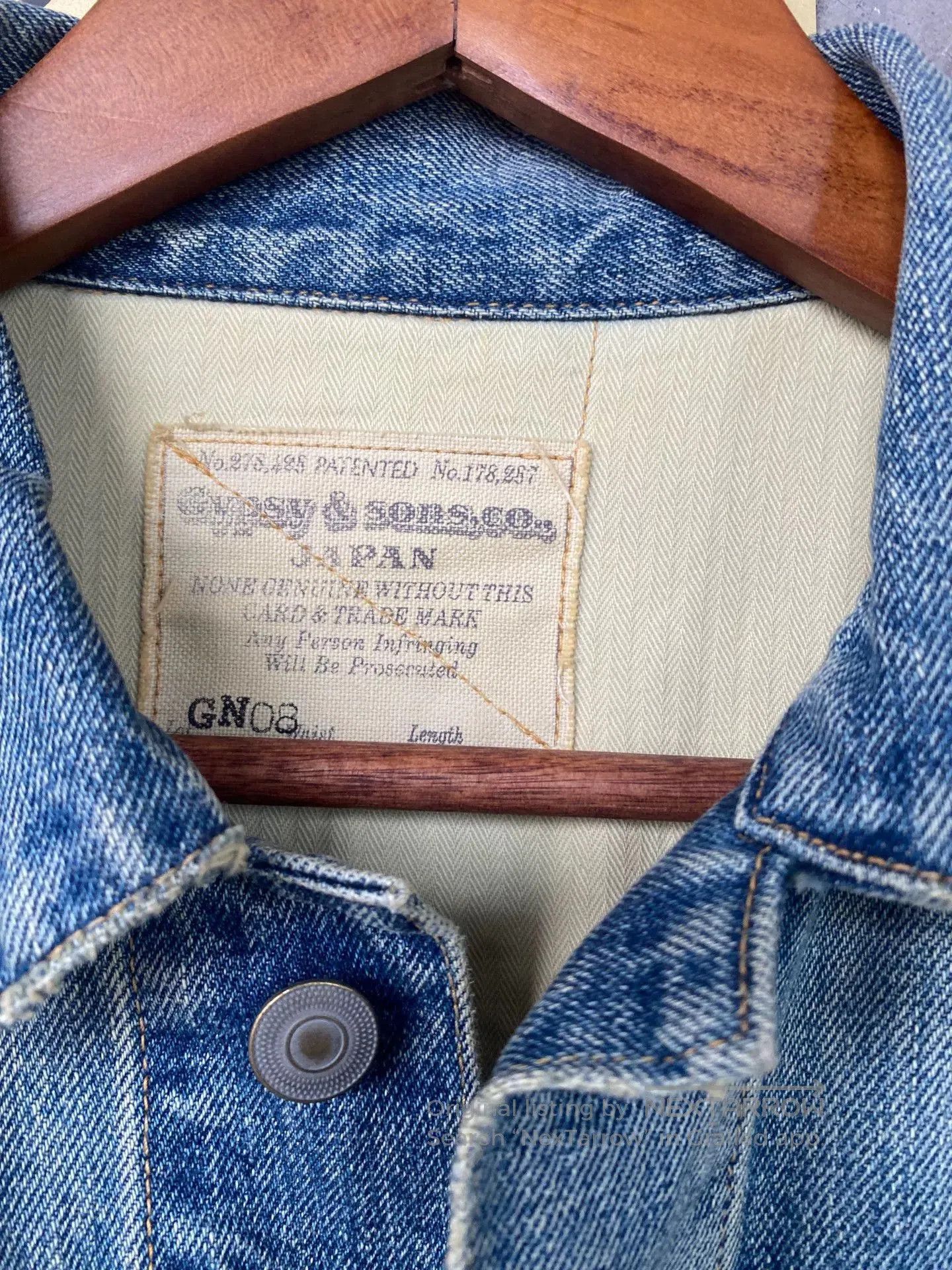 Gypsy Gypsy&sons Heavy Washed Distressed Denim Jacket. Size US M / EU 48-50 / 2 - 4 Thumbnail