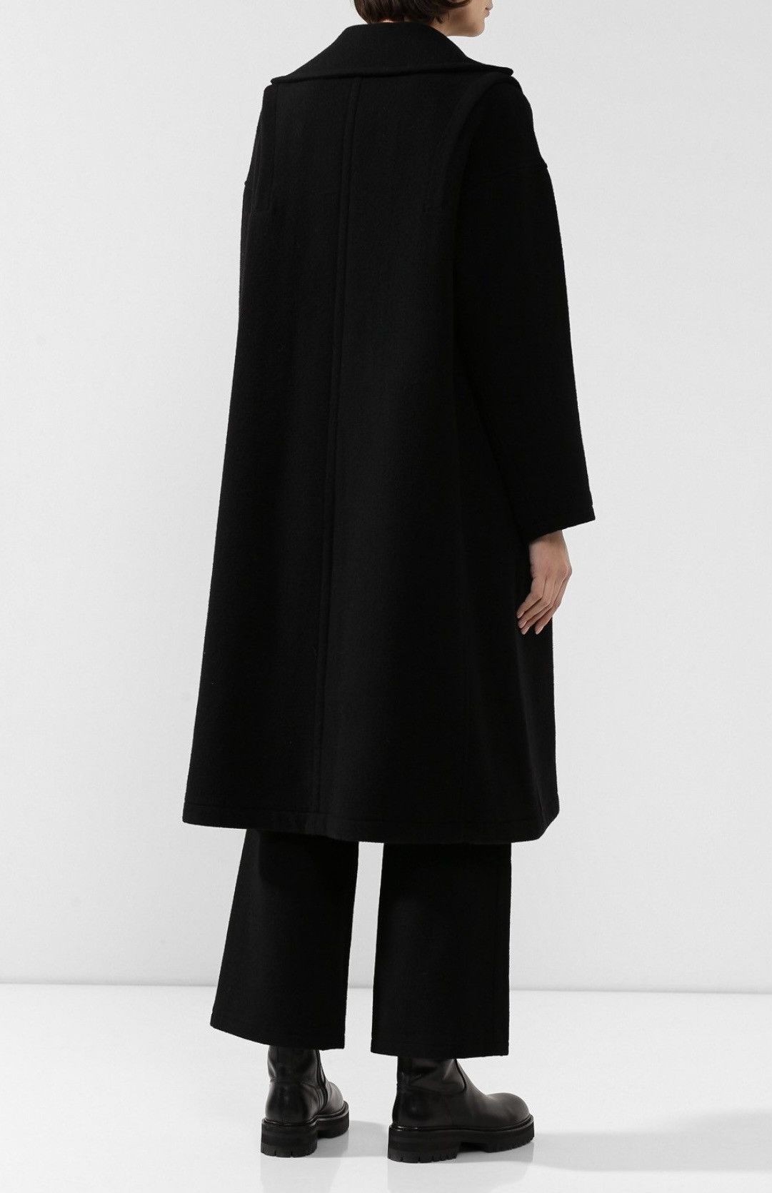 Yohji Yamamoto 🔥 A/W 2009 YOHJI YAMAMOTO WOOL OVER-COAT RARE DESIGN Size US M / EU 48-50 / 2 - 6 Thumbnail