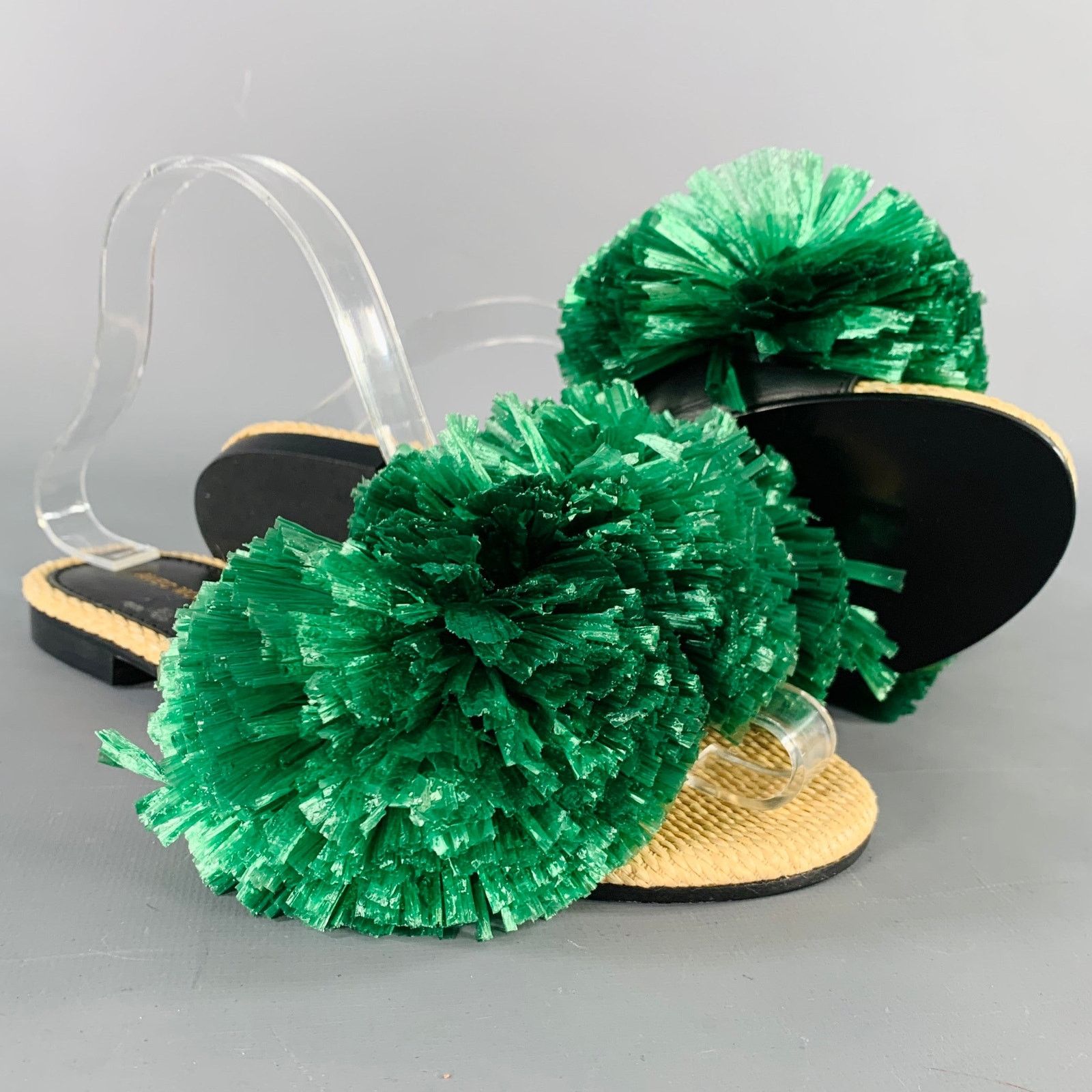 Other AVEC MODERATION "Bora Bora" Green Slip On Sandals Size US 6 / IT 36 - 5 Thumbnail