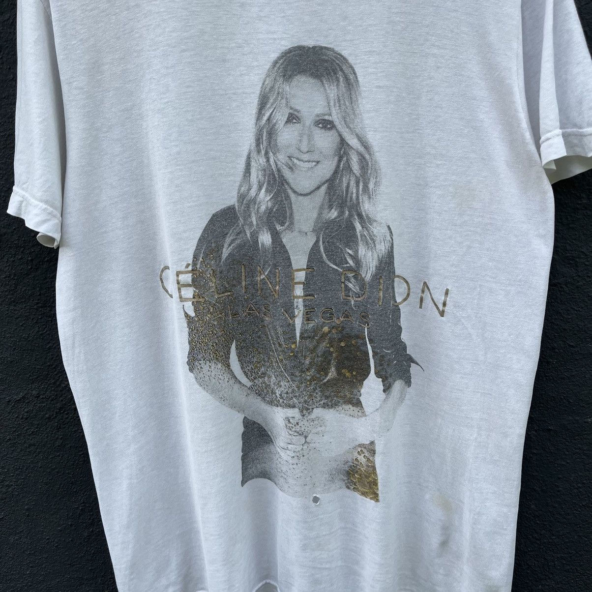 Band Tees Thrashed Vintage Y2k Celine Dion Band Tee Size US M / EU 48-50 / 2 - 2 Thumbnail