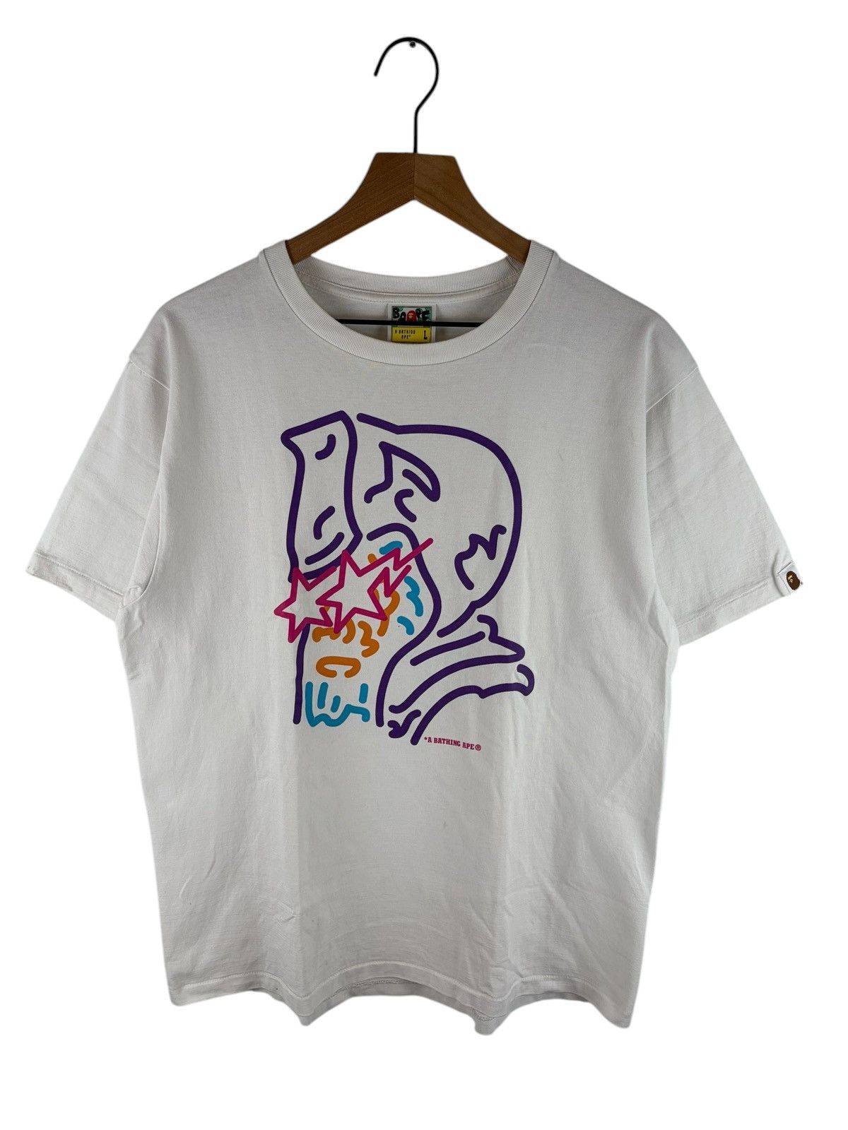 Bape Bape General Logo Print Tee Size US L / EU 52-54 / 3 - 1 Thumbnail