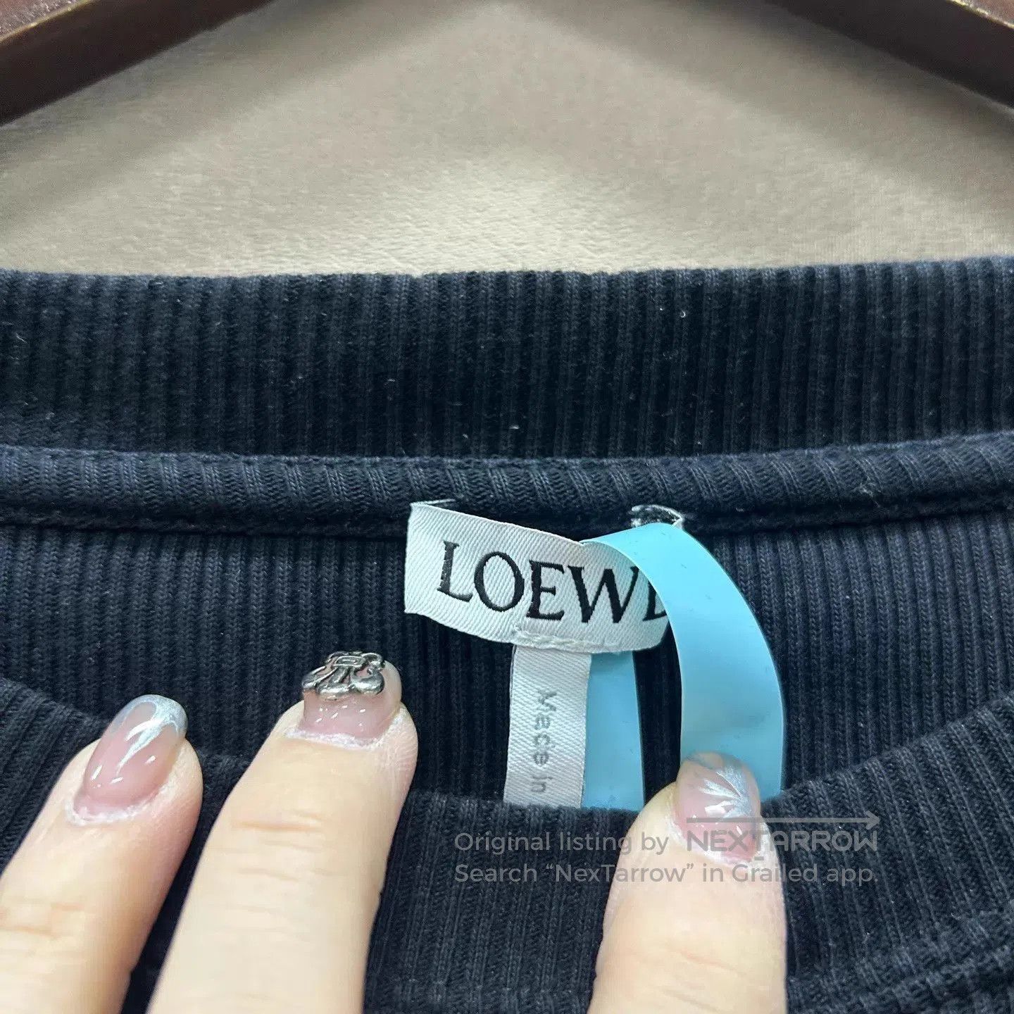 Loewe Long Sleeve Ribbed Shirt with Emblem - Multi. Size US M / EU 48-50 / 2 - 3 Thumbnail
