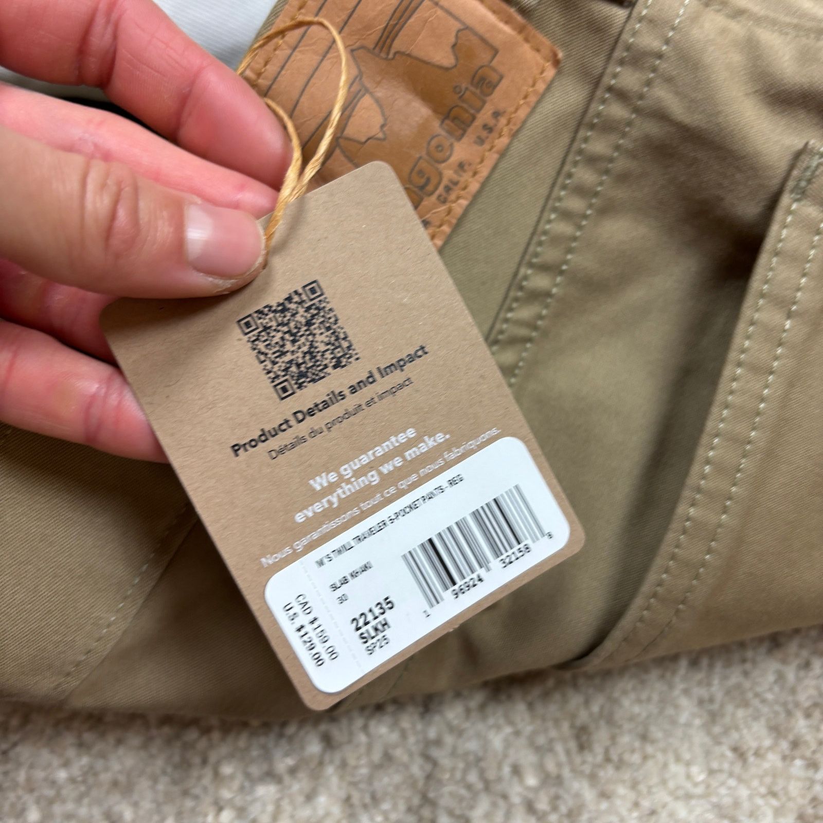 Patagonia Patagonia Twill Traveler 5 Pocket Pants Khaki Men's 30x30 Size US 30 / EU 46 - 10 Thumbnail