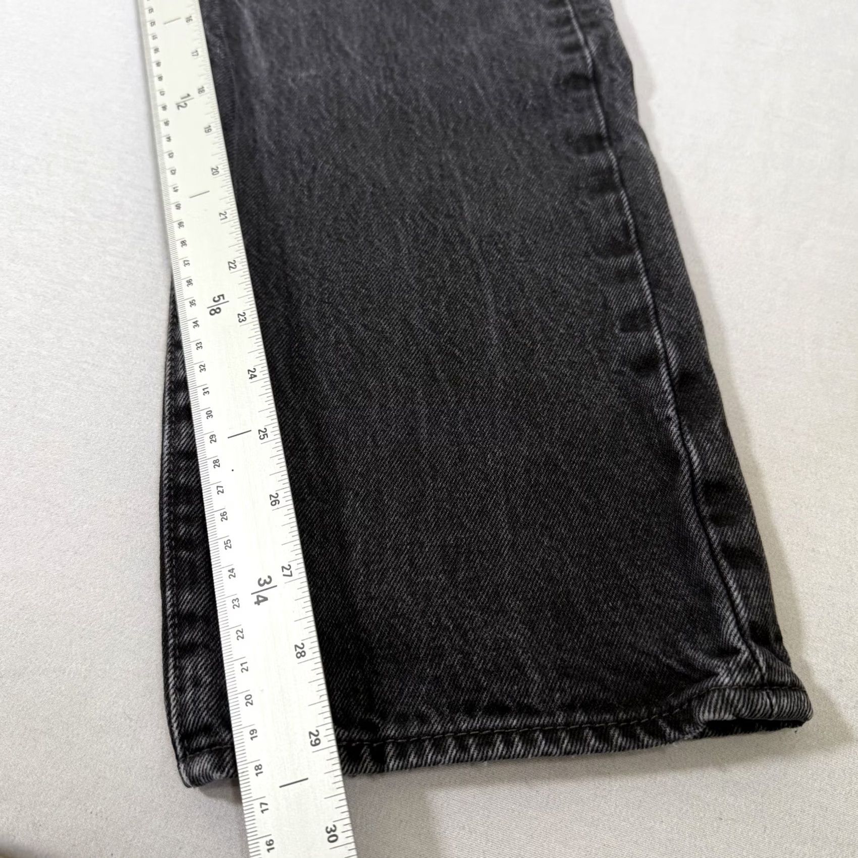 Levi's Levi's 501 Jeans Mens Regular Straight Leg 34x30 Black Denim Cotton Button Fly Pockets Vintage: No West Cowboy Theme Cowboy Size US 34 / EU 50 - 5 Thumbnail