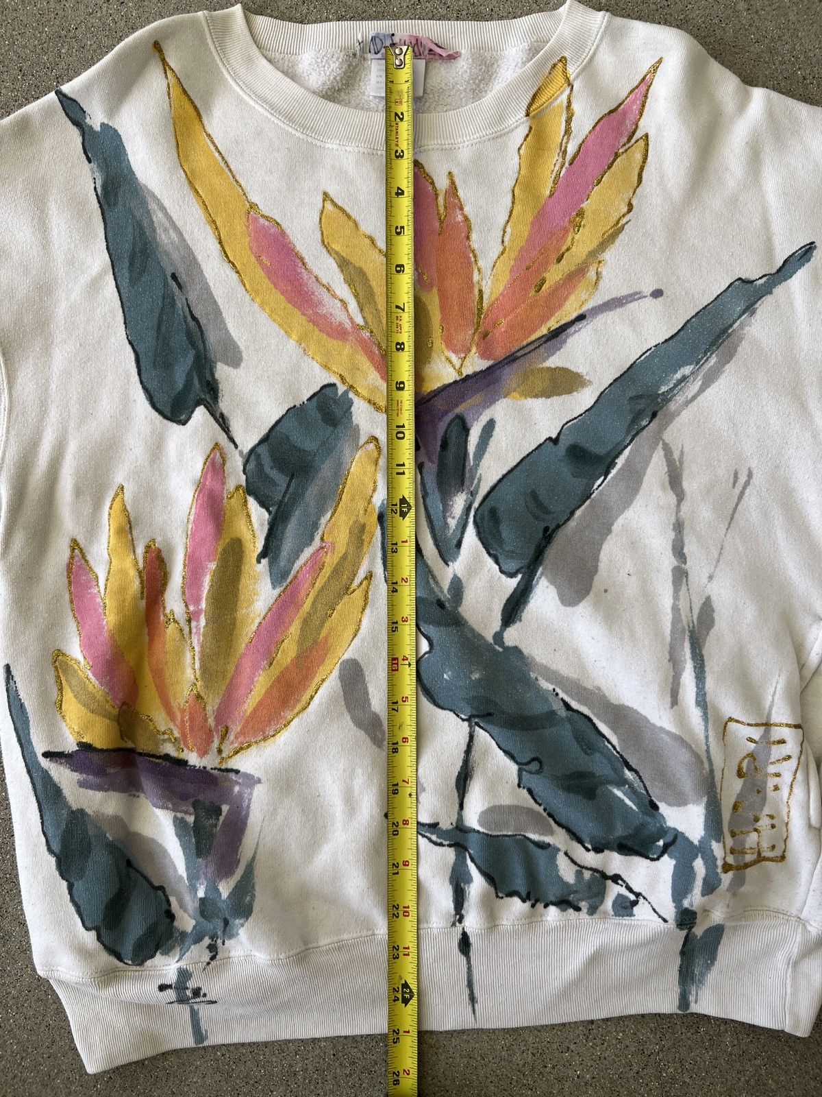 Other 80s Hand Painted “Birds of Paradise” Winter Sweater Size L / US 10 / IT 46 - 7 Thumbnail
