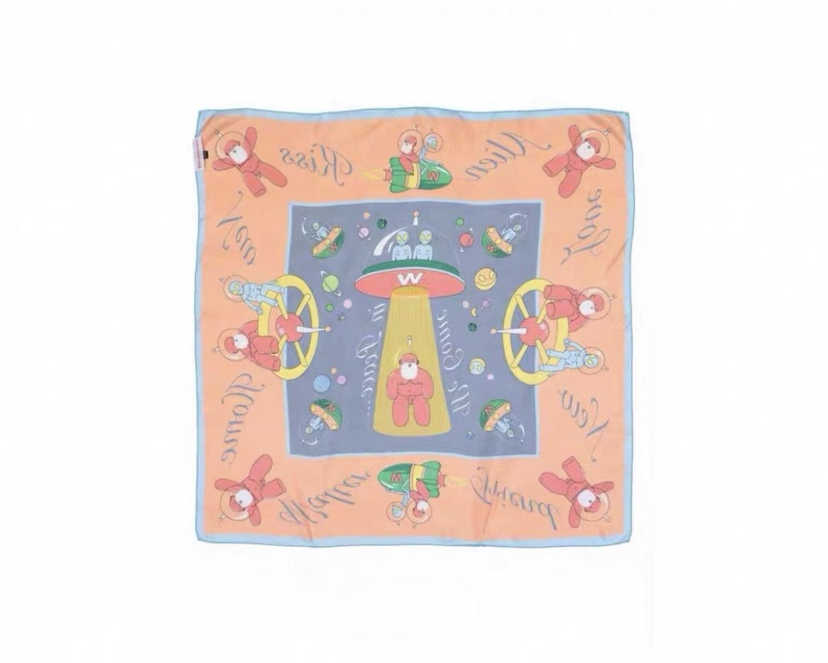 Walter Van Beirendonck Walter Van Beirendonck Alien Print Silk Scarf Size ONE SIZE - 2 Thumbnail
