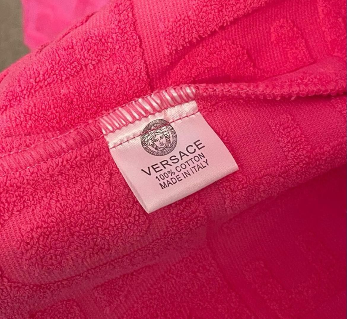 Versace Versace Medusa Baroque Plush Bath Robe Pink Gold Large NWT Size ONE SIZE - 5 Thumbnail