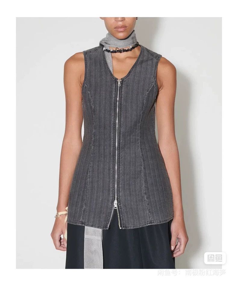 Our Legacy Our Legacy size36 Dark grey denim vest Size S / US 4 / IT 40 - 2 Thumbnail