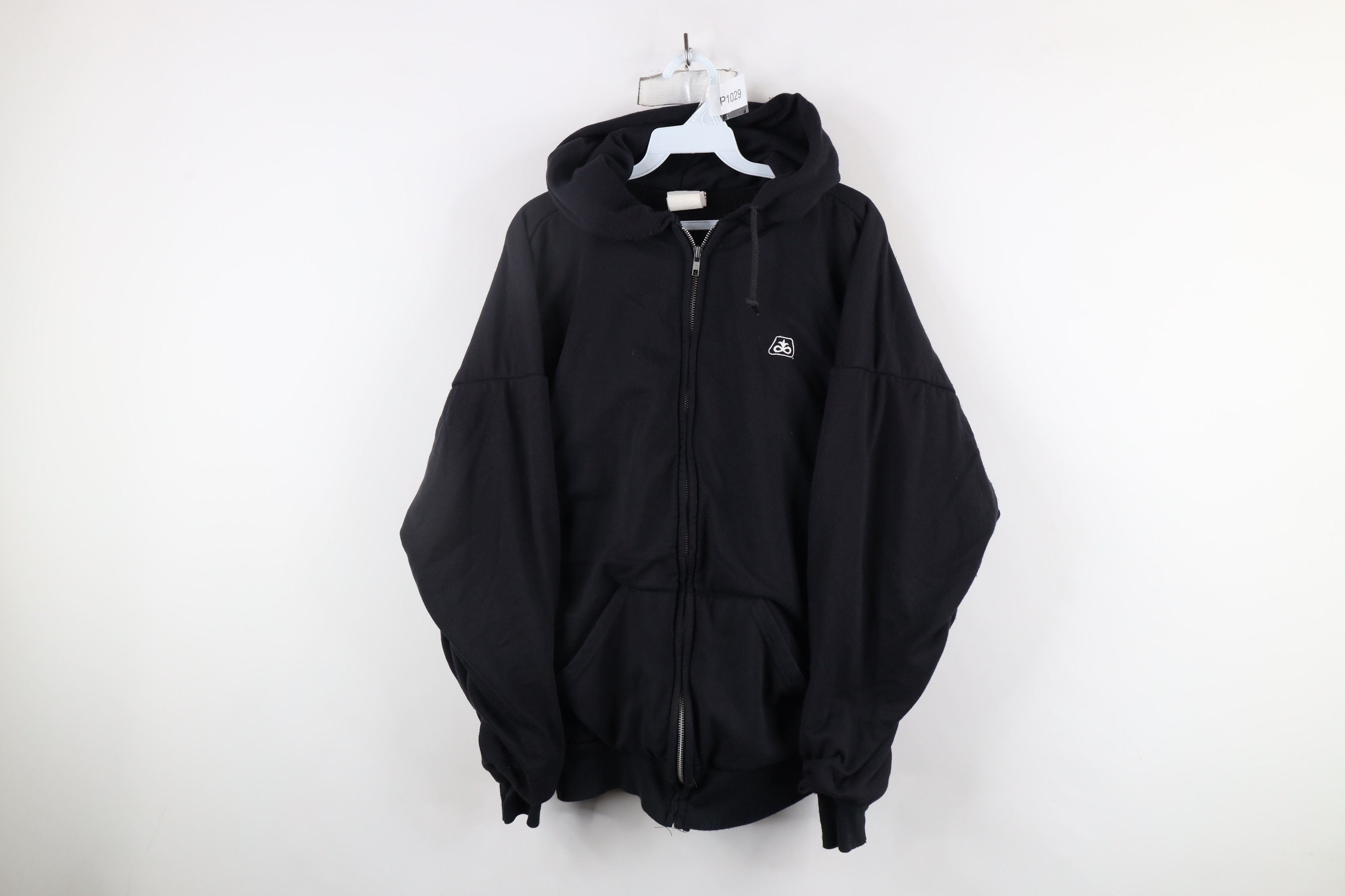 Vintage Vintage 90s Waffle Knit Lined Pioneer Seeds Hoodie USA Size US XL / EU 56 / 4 - 1 Thumbnail