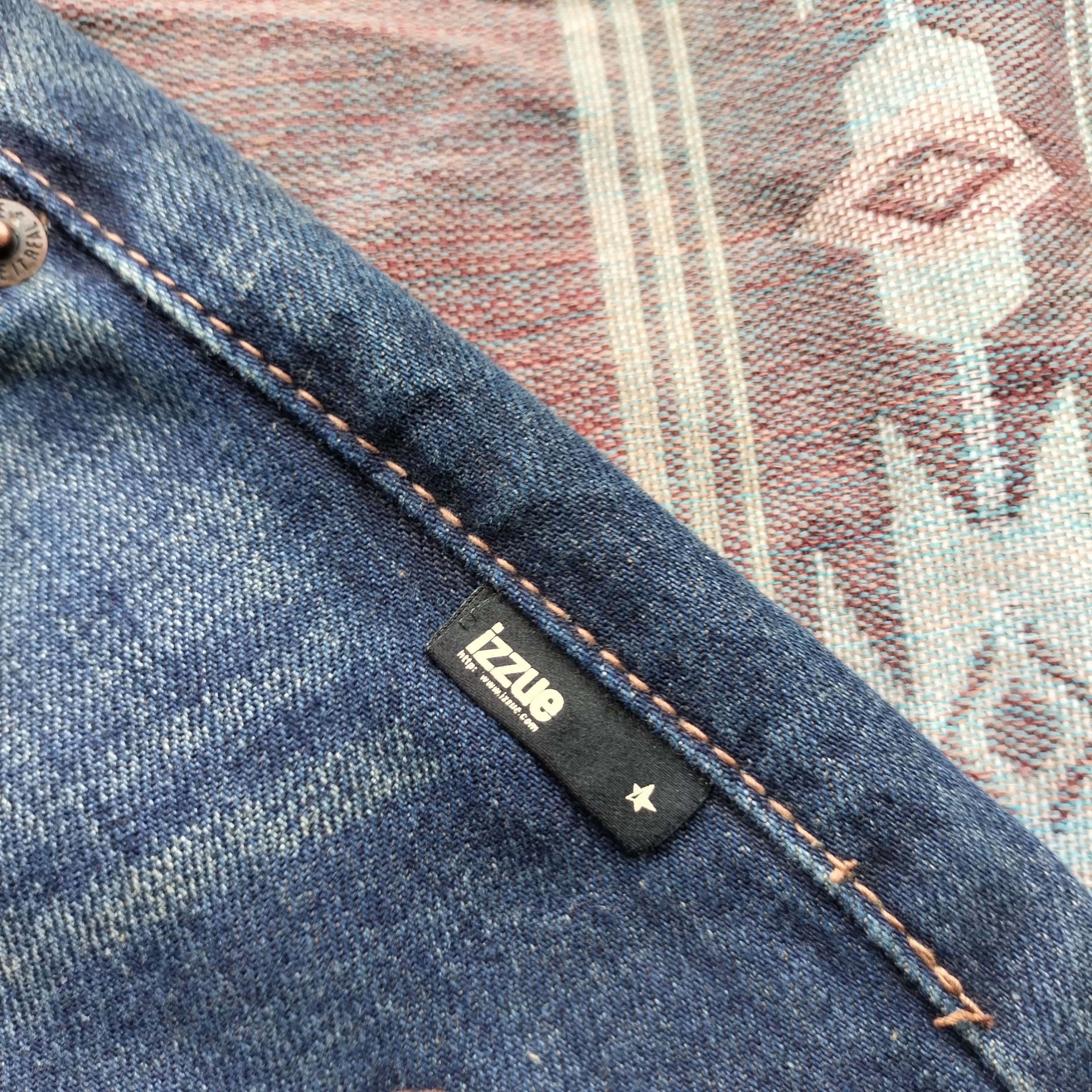 izzue Izzue patchwork premium denim japan Size US 33 - 7 Thumbnail