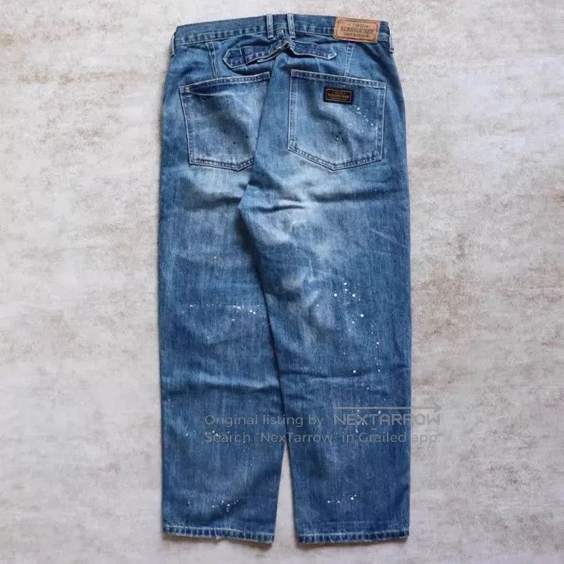 Neighborhood Neighborhood size S Splattered Washed Denim Jeans Size US 28 / EU 44 - 2 Thumbnail