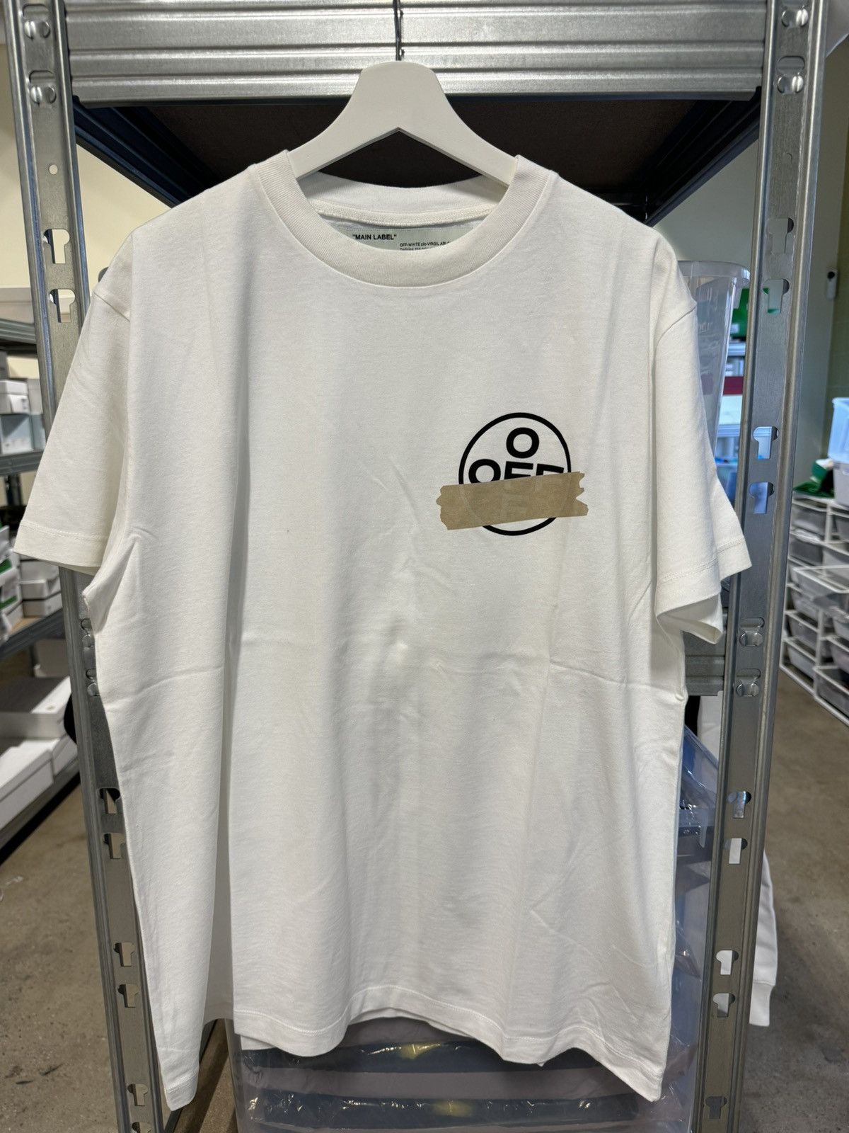 Off-White Off-White Tape Arrow T-Shirt NEW 500$ Size US M / EU 48-50 / 2 - 2 Thumbnail
