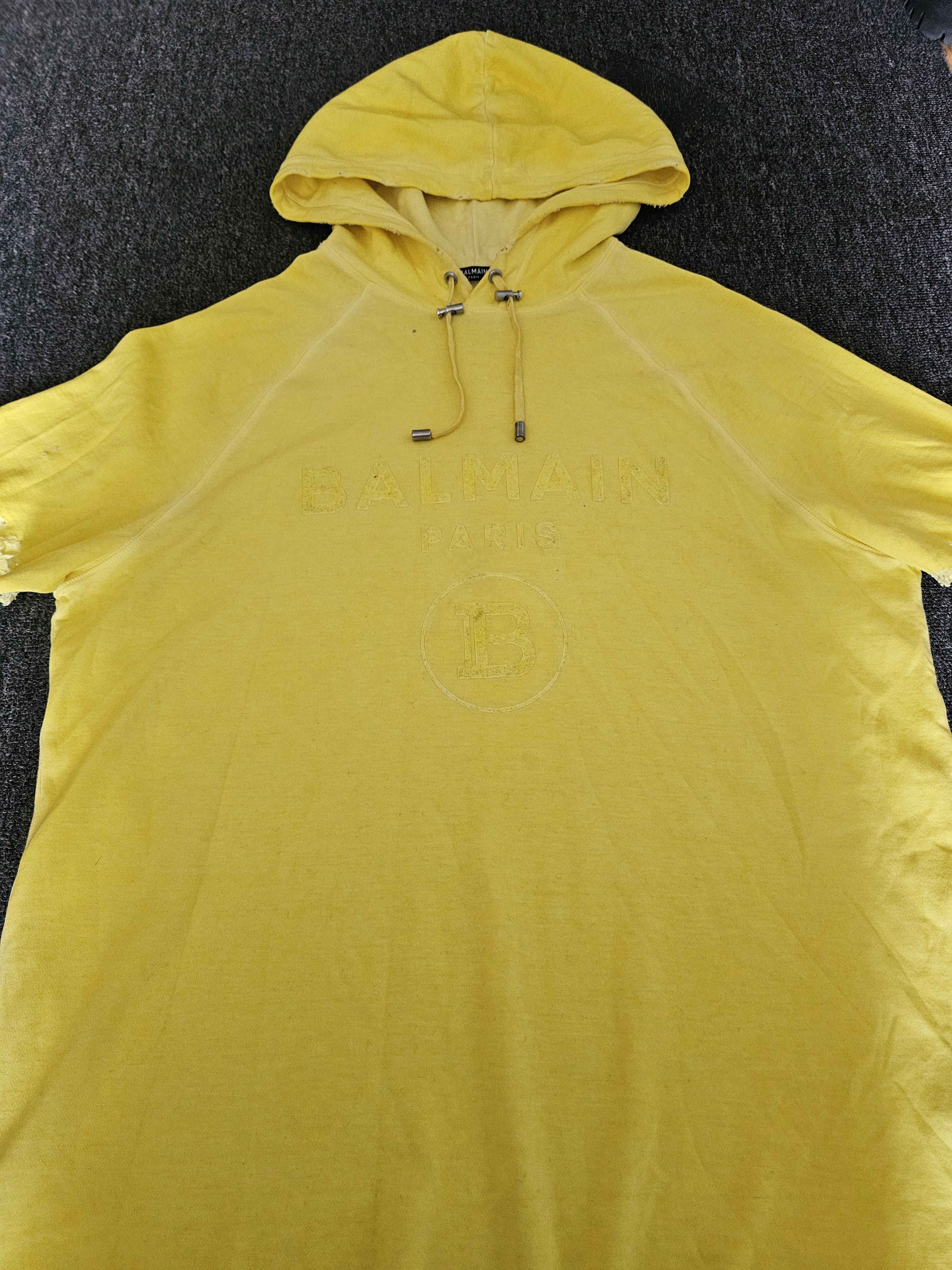 Balmain Balmain Men's Short-Sleeve Hooded Sweatshirt Size L Size US L / EU 52-54 / 3 - 4 Thumbnail