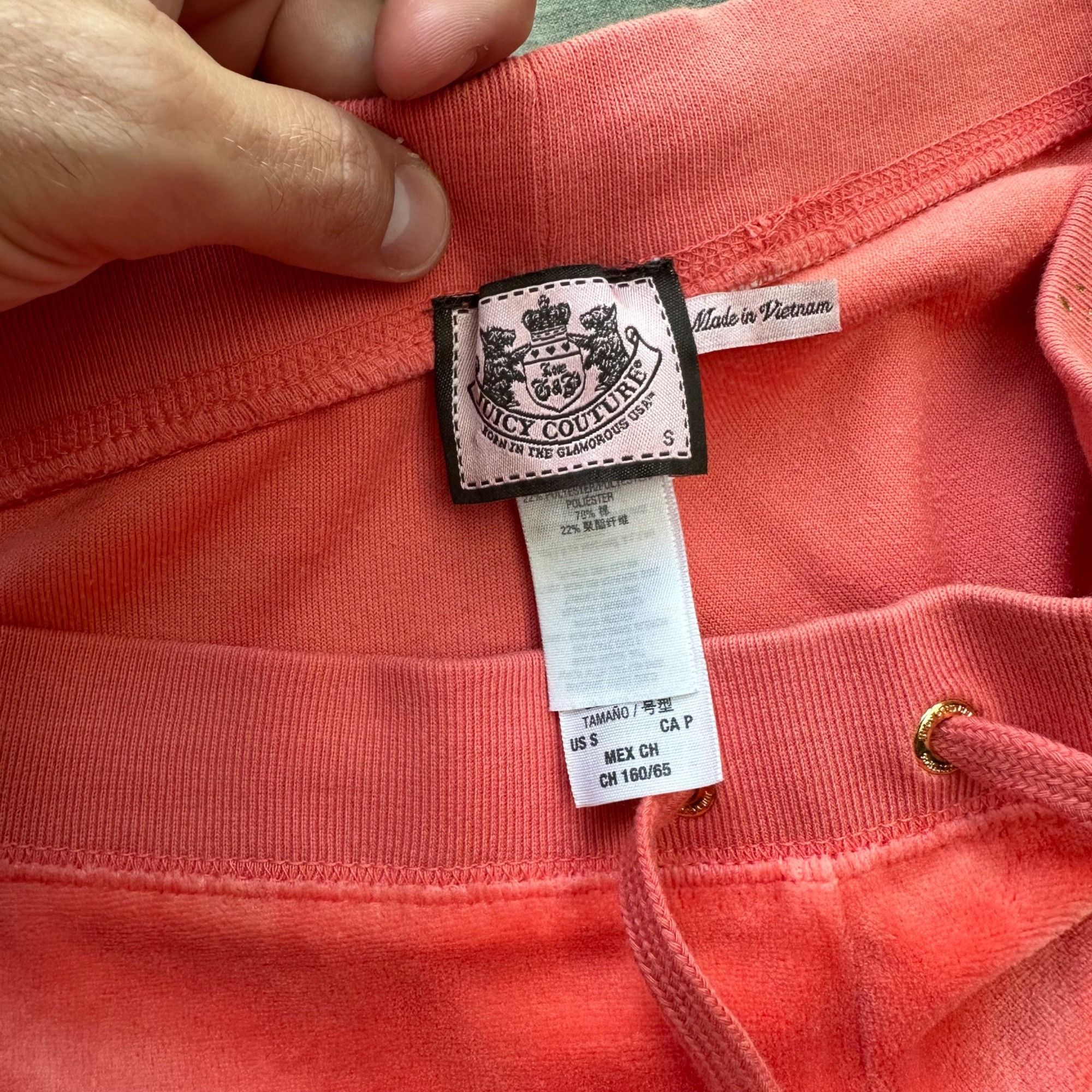 Juicy Couture × Vintage Vintage Y2K Juicy Couture Velour Sweatpants Size 24" / US 00 / IT 34 - 3 Thumbnail