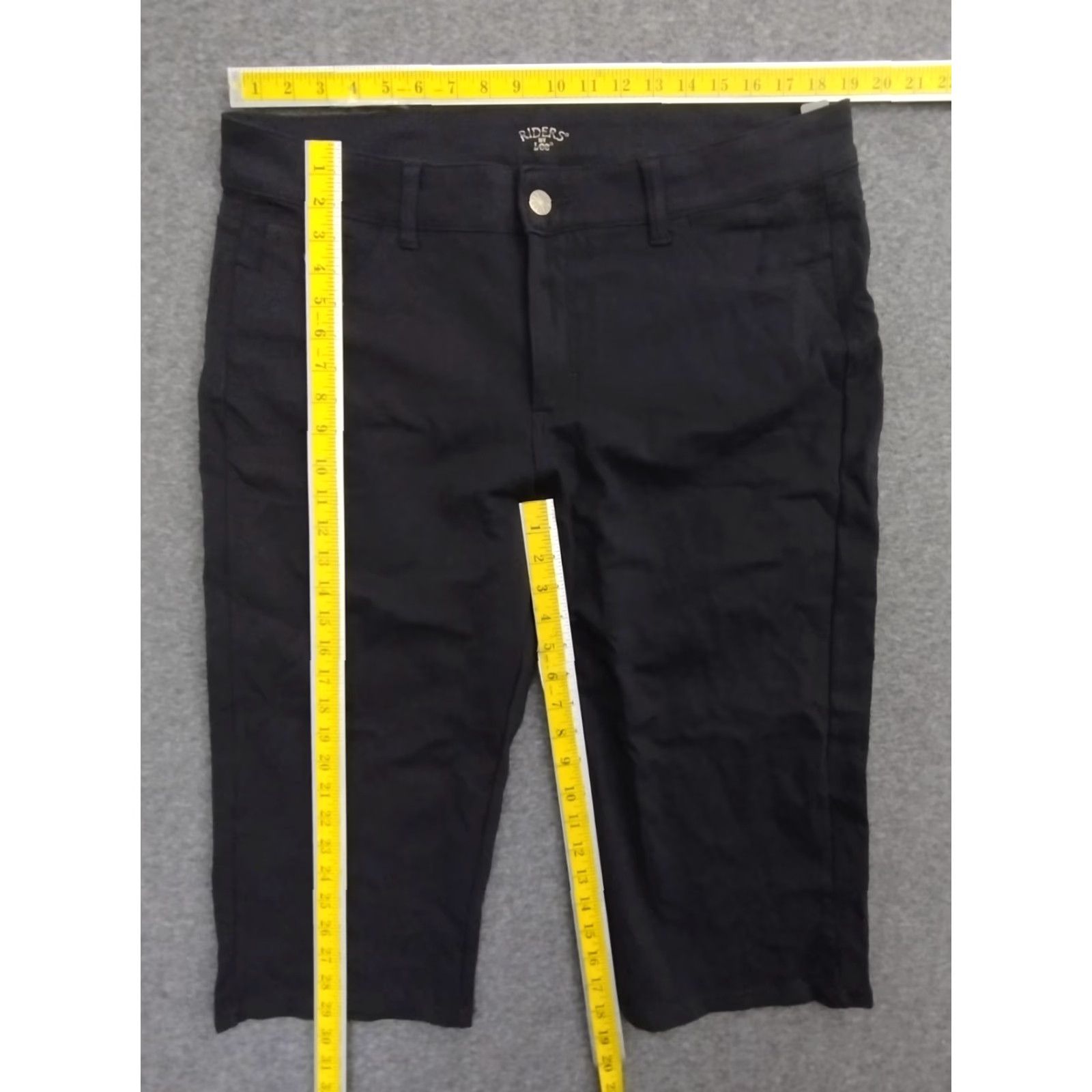 Vintage Riders by Lee Women's Long Shorts Cotton Classic Black Size 18 Size 40" / US 18 - 4 Thumbnail