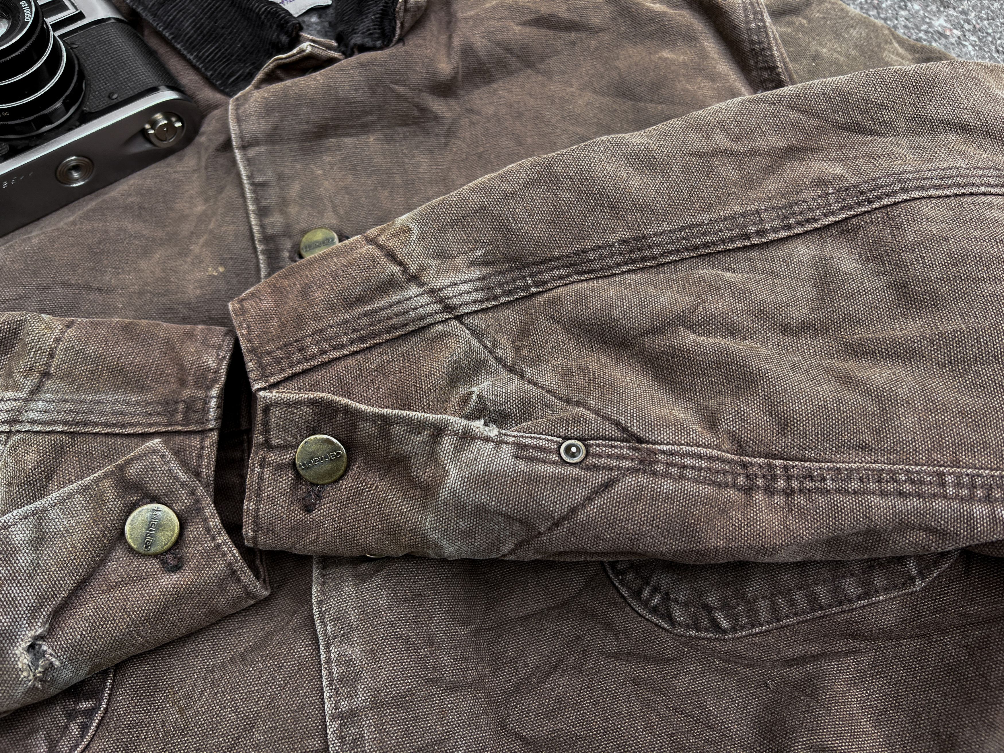 Carhartt 💲RARE💲Vintage Carhartt Chore Jacket Lined Brown M Size Size US M / EU 48-50 / 2 - 5 Thumbnail