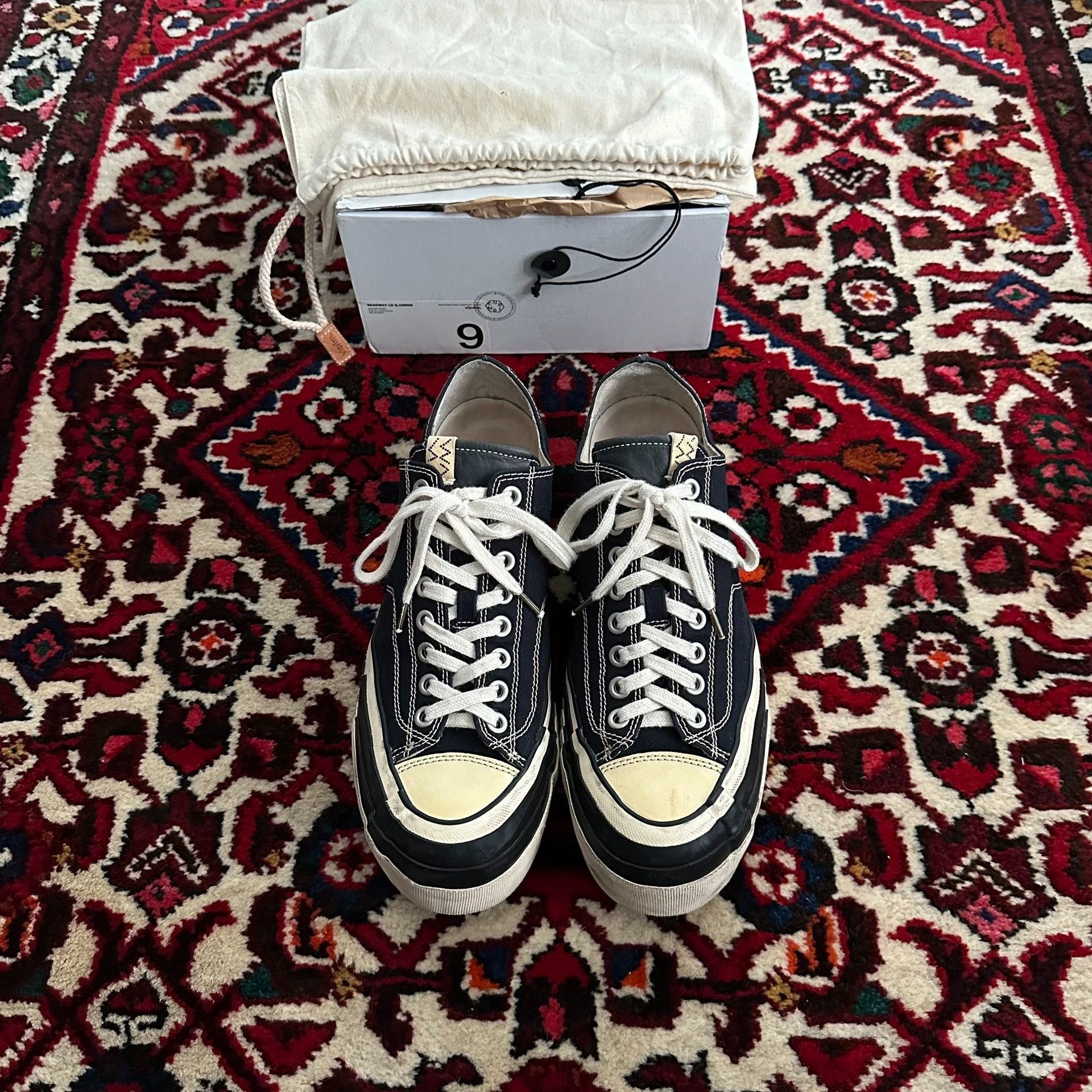 Visvim visvim 21aw skagway canvas sneaker 9 navy 95new Size US 9 / EU 42 - 1 Thumbnail