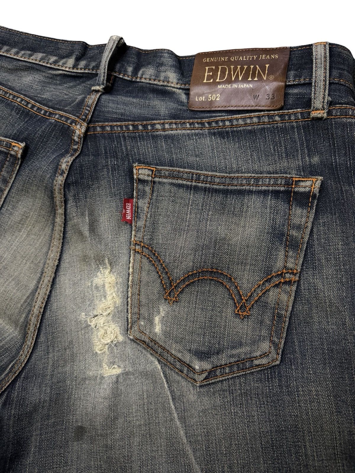 Edwin Vintage Edwin 502 Made In Japan | Vintage Mud Wash Denim W35 Size US 35 - 8 Thumbnail