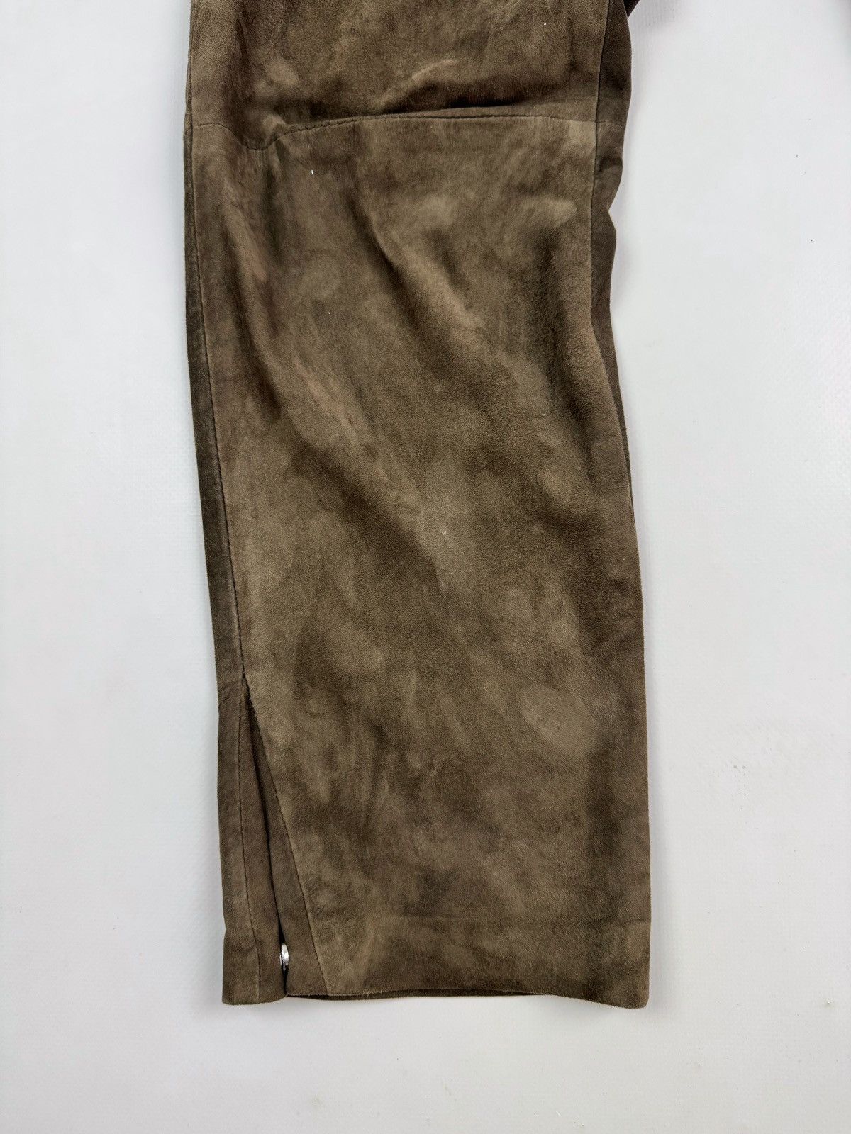 Eleventy Eleventy Suede Brown Women’s Pants Size 28" / US 6 / IT 42 - 3 Thumbnail