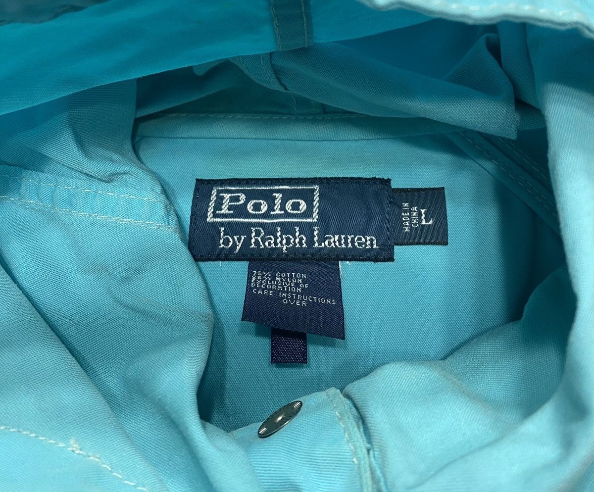 Polo Ralph Lauren Vintage Polo Ralph Lauren Aqua Hooded Windbreaker Jacket Size US L / EU 52-54 / 3 - 3 Thumbnail