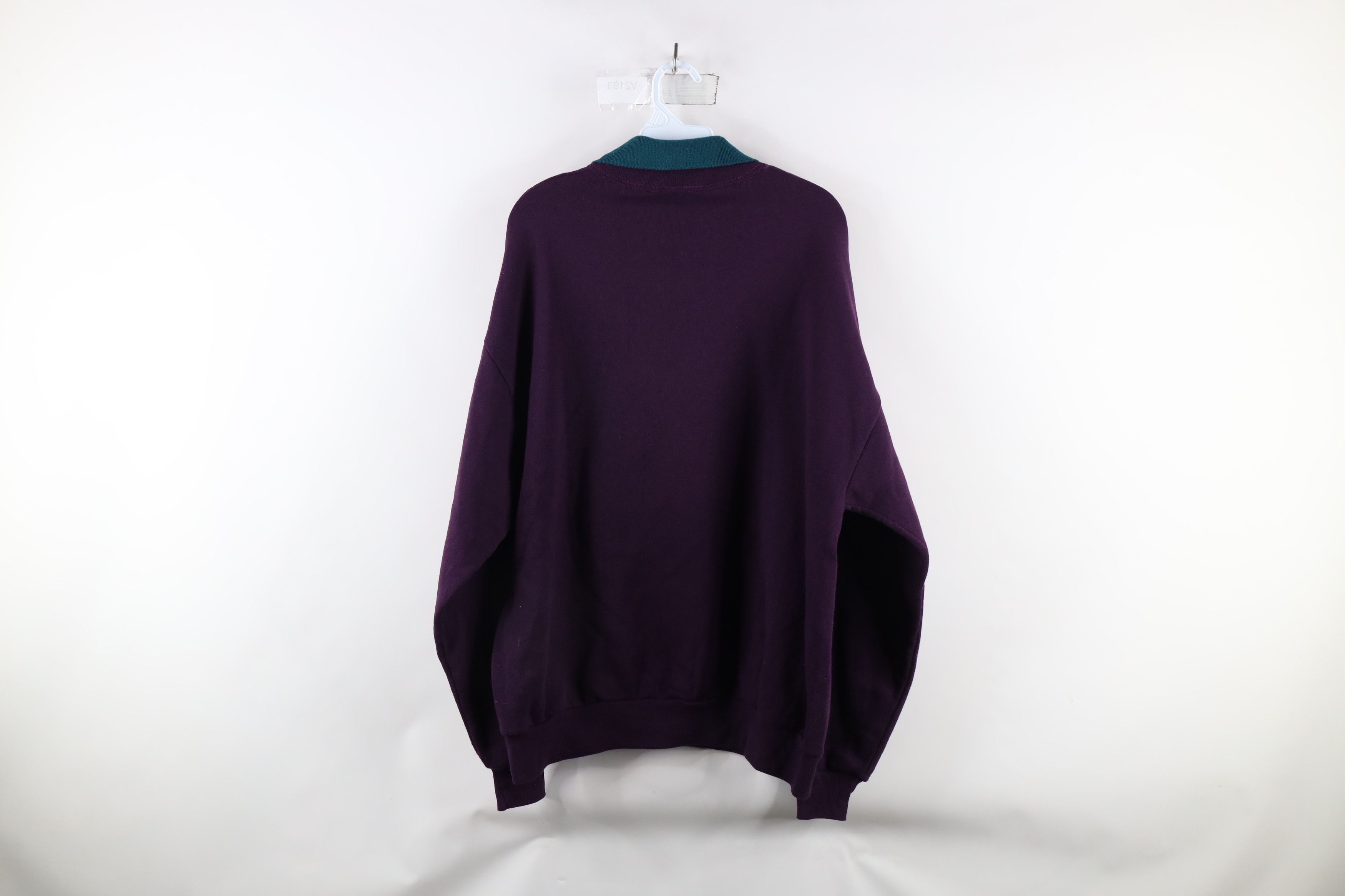 Vintage Vintage 90s Country Primitive Heart Collared Sweatshirt USA Size XL / US 12-14 / IT 48-50 - 13 Thumbnail