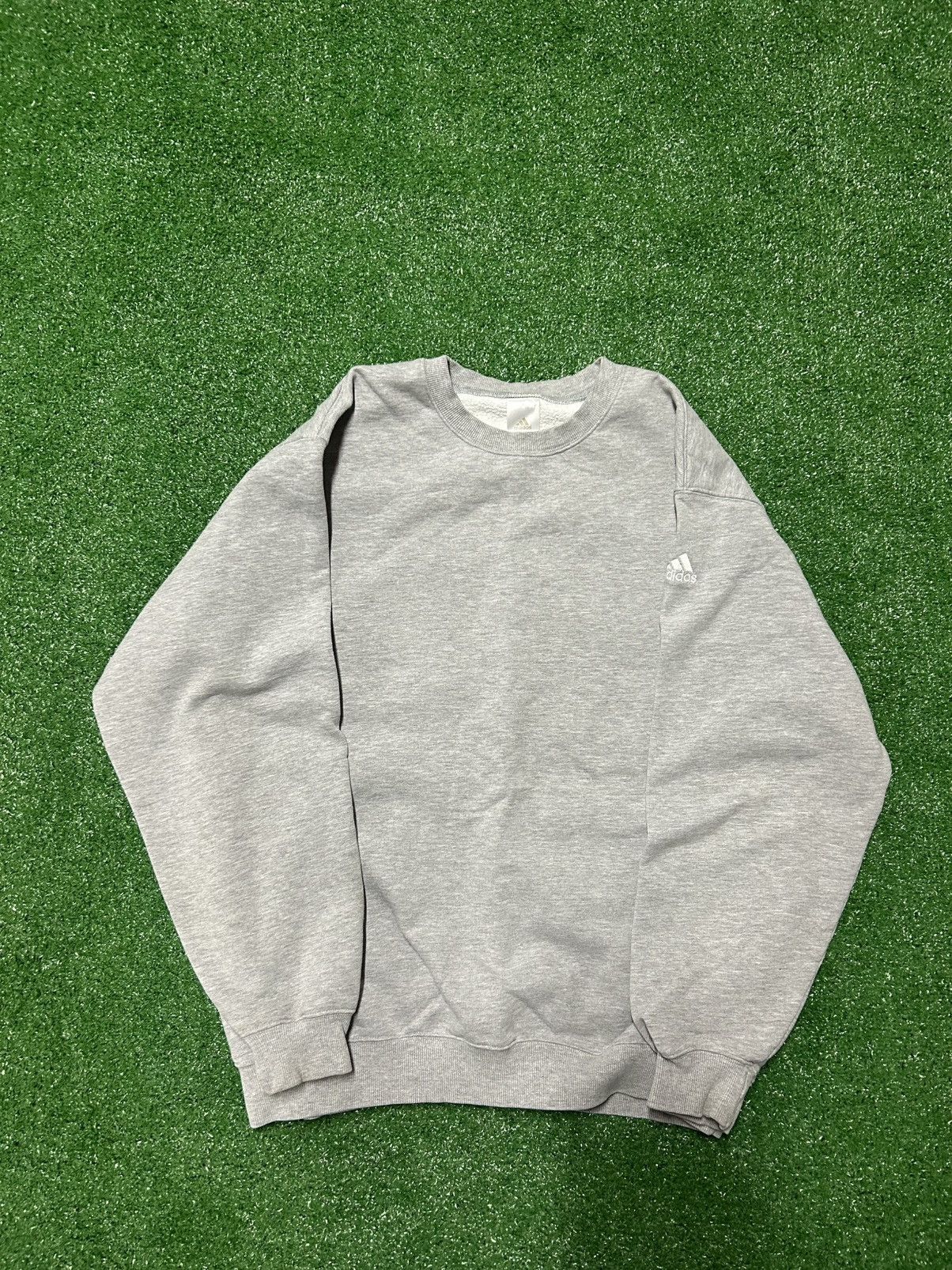 Adidas × Vintage Vintage adidas crewneck sweatshirt sleeve logo heavyweight Size US L / EU 52-54 / 3 - 1 Thumbnail