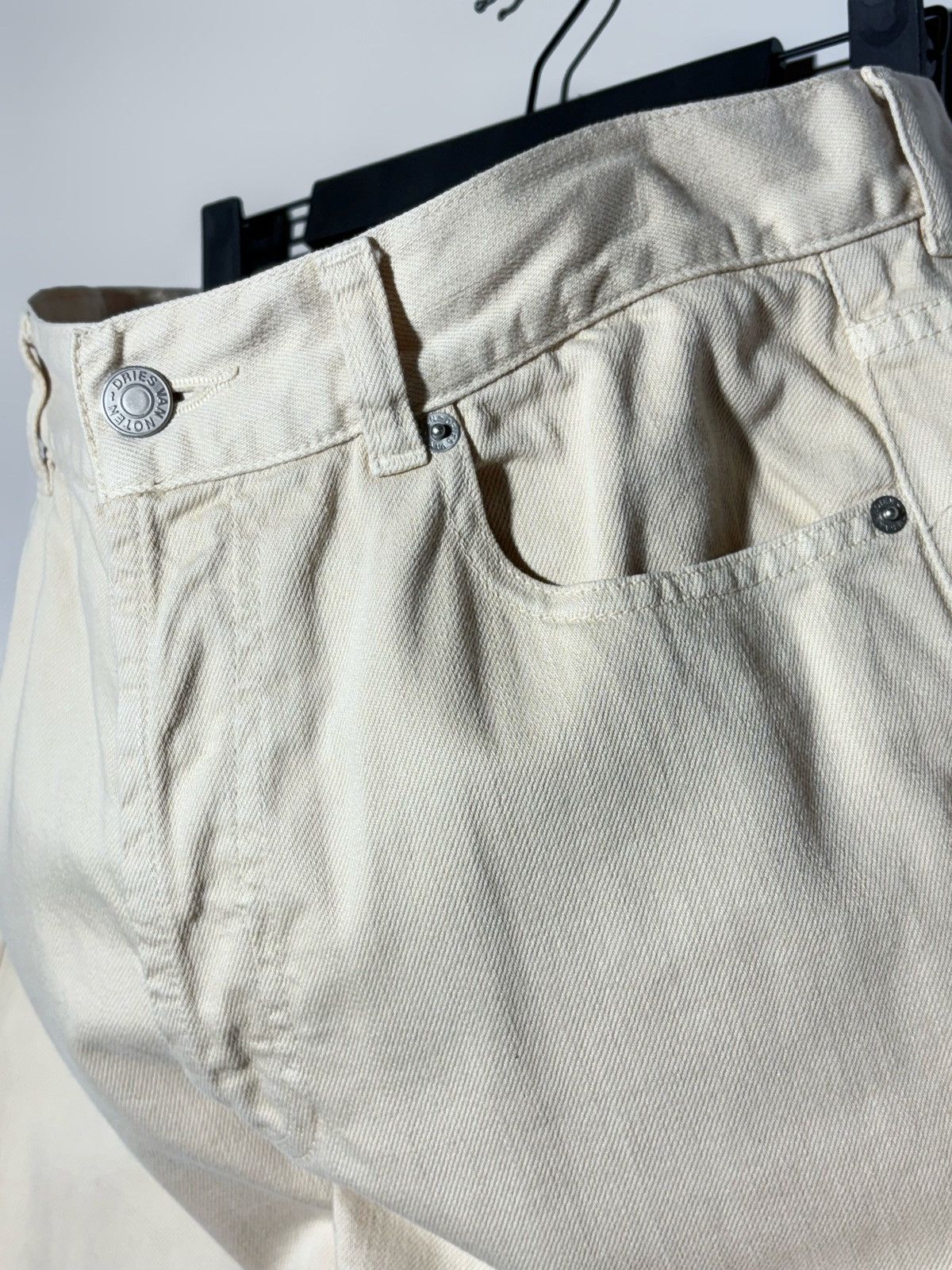 Dries Van Noten Dries Van Noten Straight Beige Denim Jeans Size US 29 - 8 Thumbnail