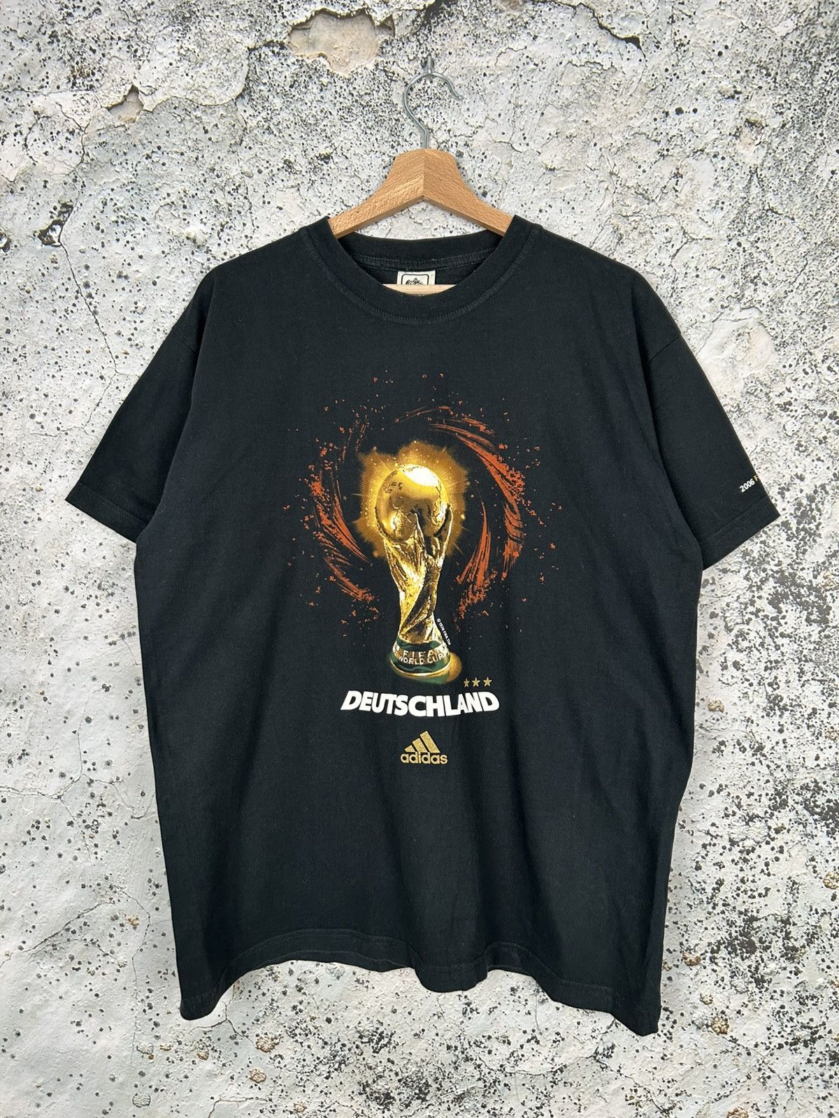 Vintage Adidas 2006 World Cup Germany Soccer Tee Football
