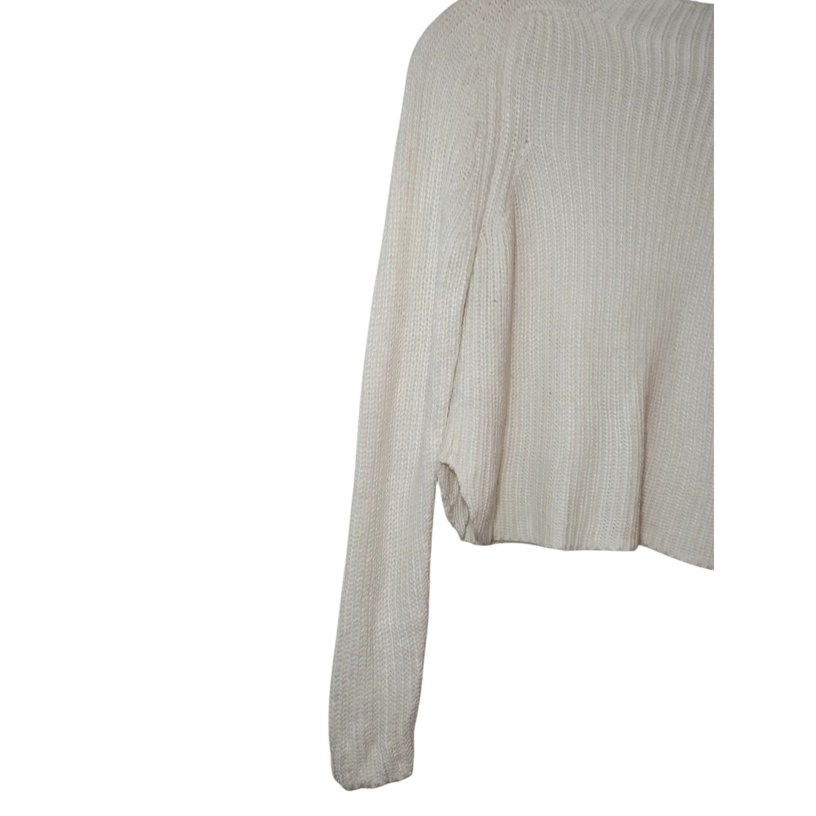 American Apparel American Apparel Sweater Long Sleeves Rib Knit White Small Size S / US 4 / IT 40 - 8 Thumbnail