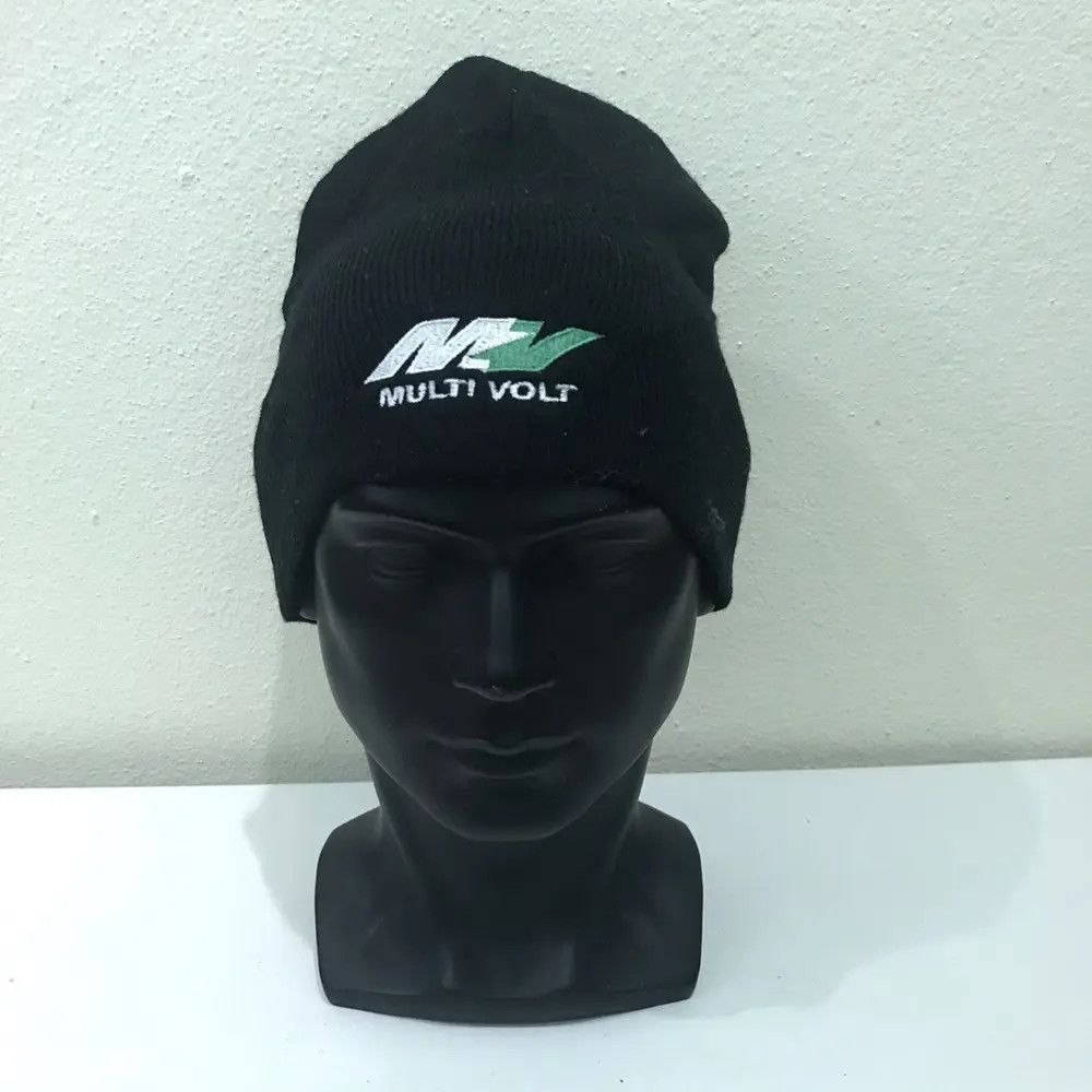 Japanese Brand Multi Volt Small Logo Beanie Hat Size ONE SIZE - 2 Thumbnail