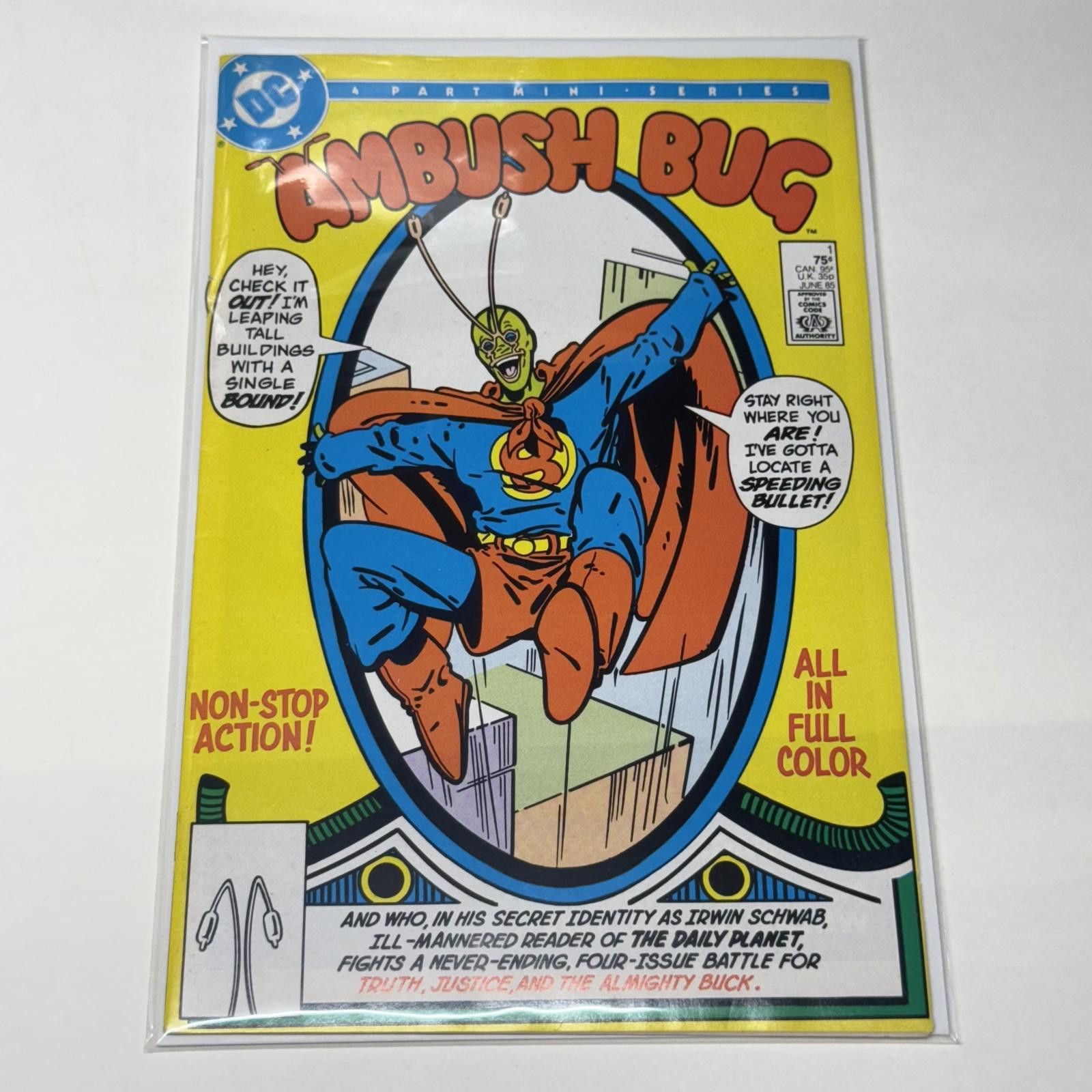DC DC Comics Ambush Bug #1 1985 VF/NM+ Comic Book Size ONE SIZE - 8 Thumbnail