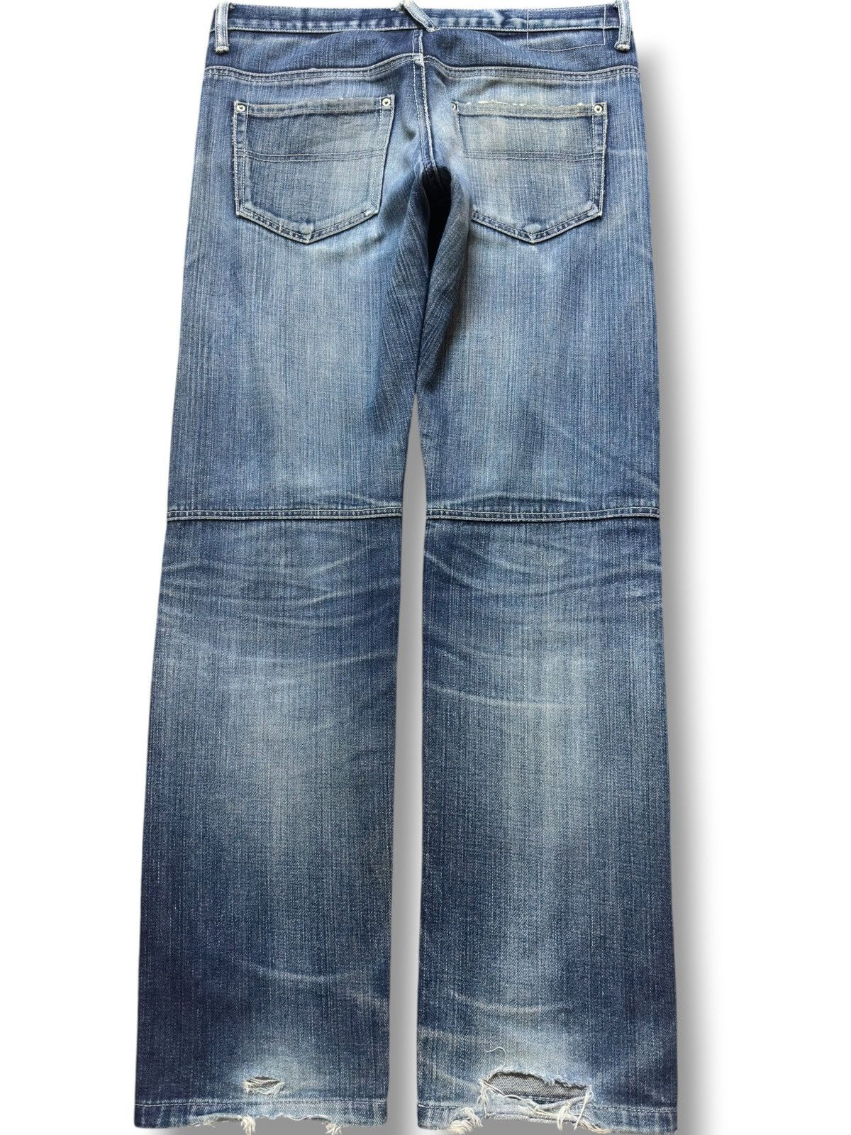 Katharine Hamnett London Vintage Hamnett Selvedge Faded Grunge Distressed Denim Size US 33 - 4 Thumbnail