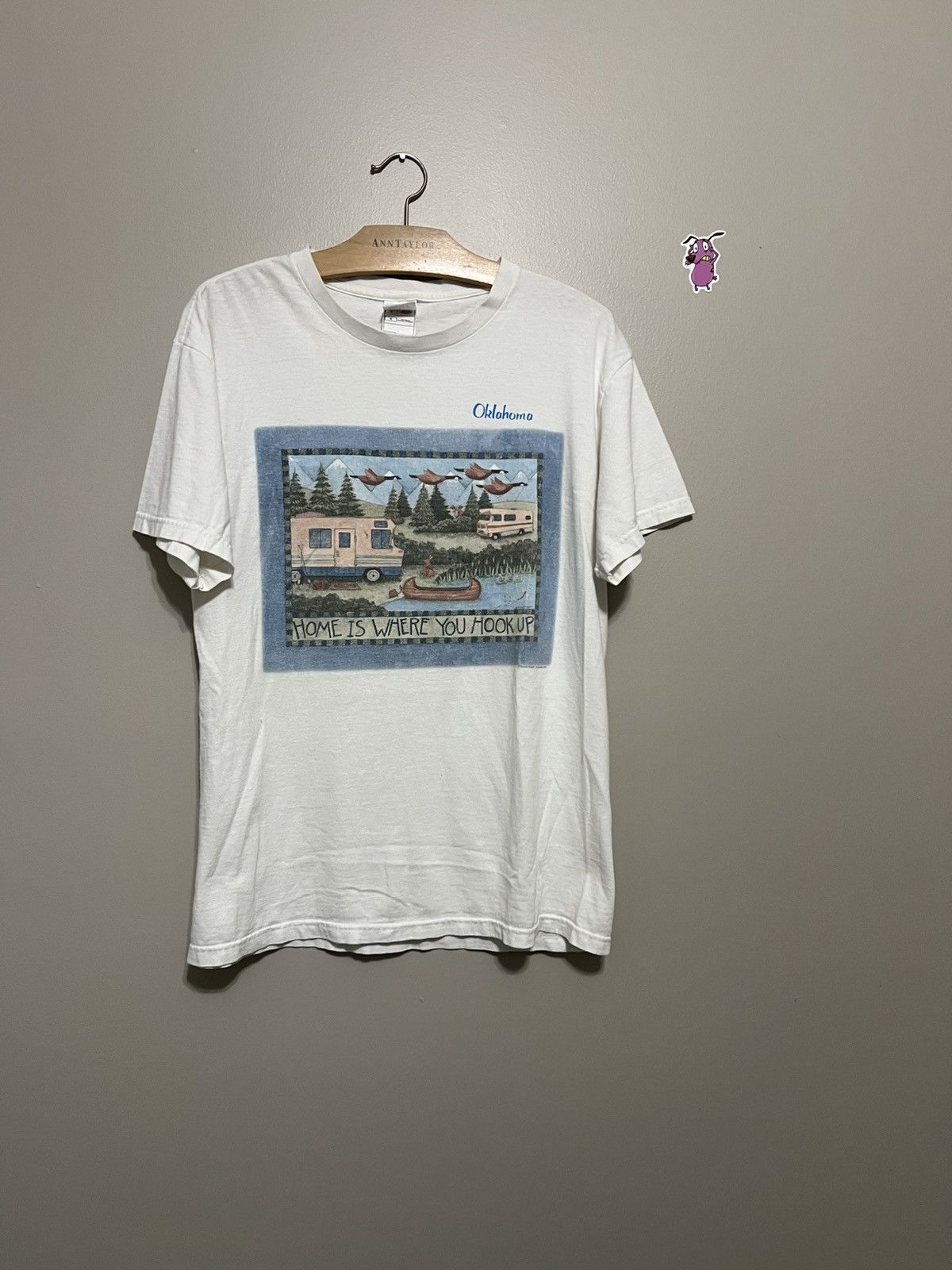 Fruit Of The Loom × Vintage Vintage Winnebago camping shirt “Home is Where You Hook Up” Size US L / EU 52-54 / 3 - 1 Thumbnail