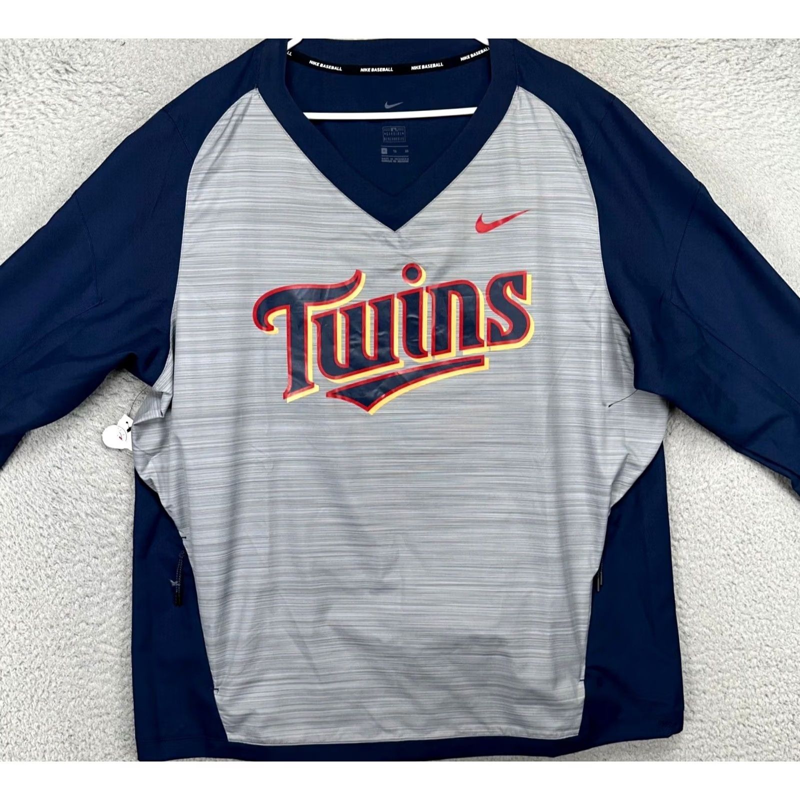 Nike Nike Dri-Fit Minnesota Twins Shirt Mens XL Grey Crew Neck Long Sleeve Baseball Pullover Size US XL / EU 56 / 4 - 3 Thumbnail