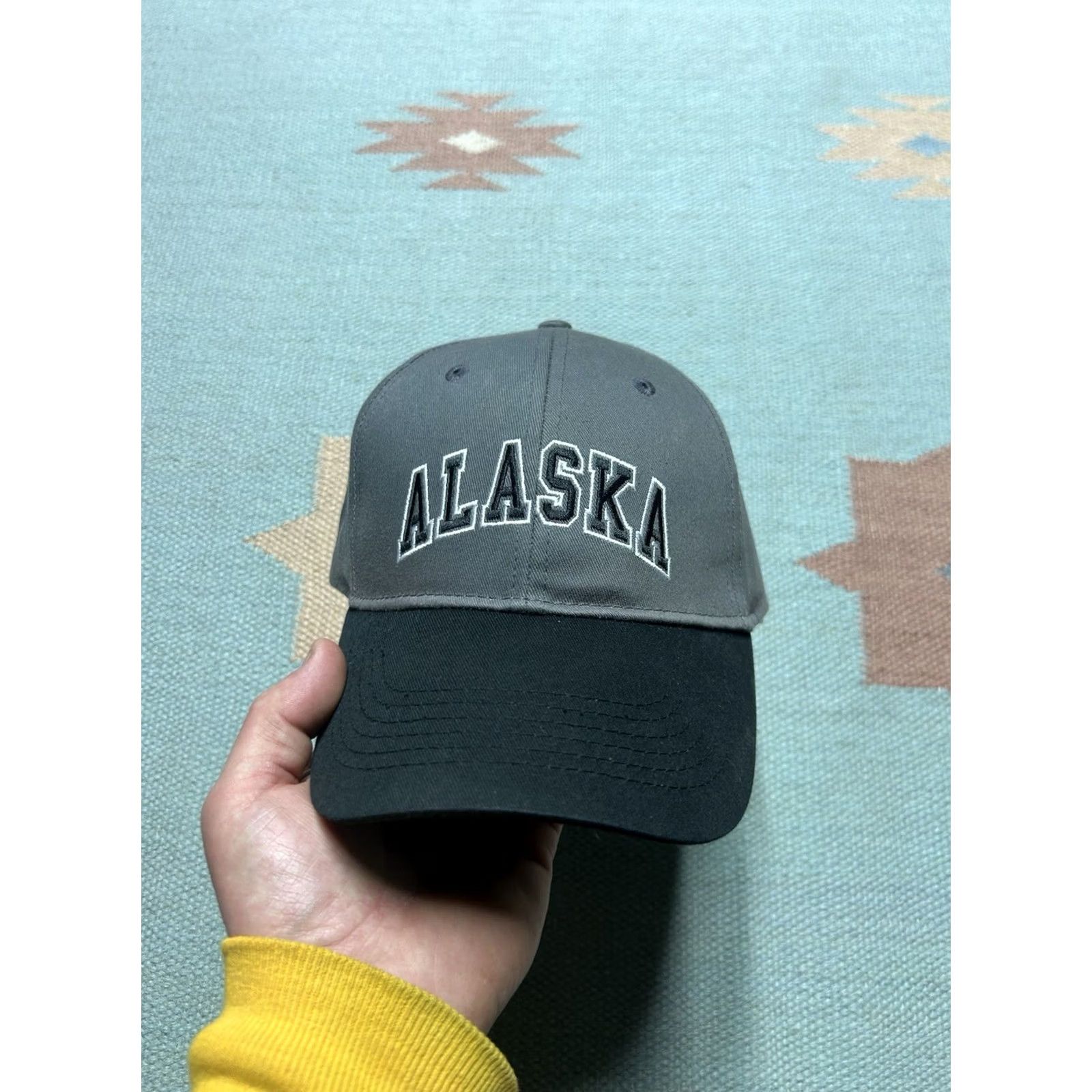 Vintage Denali Alaska strapback hat adjustable cap Denali National Park black gray spell out Mens Adjustable Baseball Cap Size US M / EU 48-50 / 2 - 2 Thumbnail