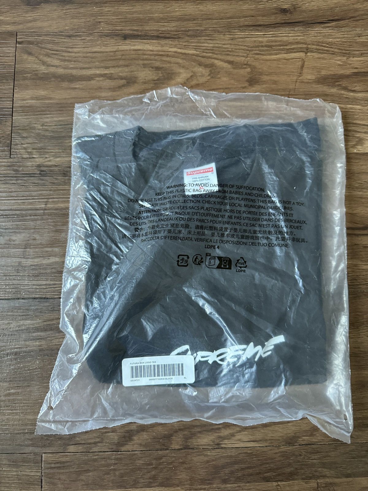 Image of Futura Box Logo Tee | Black Size Xl, Men's