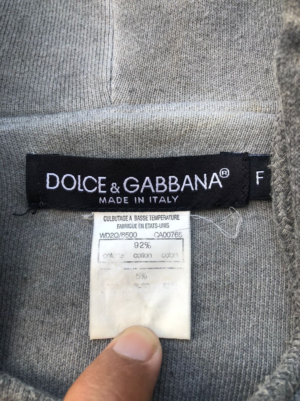 Dolce & Gabbana D&G Dolce and Gabbana Washed Asymmetrical Hoodie Size S / US 4 / IT 40 - 3 Thumbnail