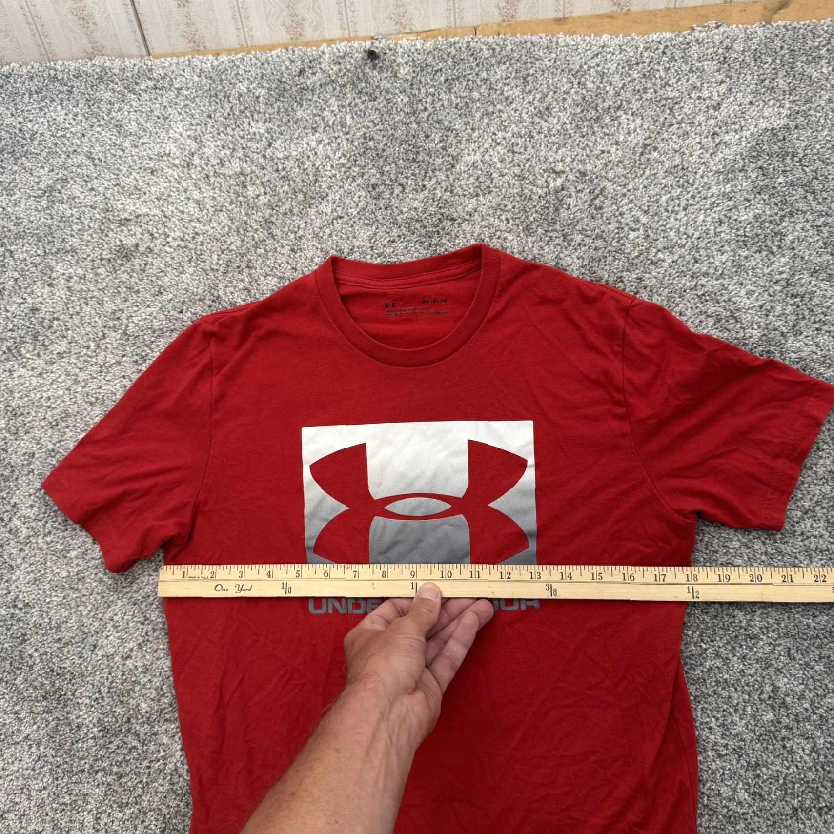Under Armour Under Armour Shirt Mens Small Red HeatGear SS 2020 Logo Graphic Athletic Tee Size US S / EU 44-46 / 1 - 3 Thumbnail