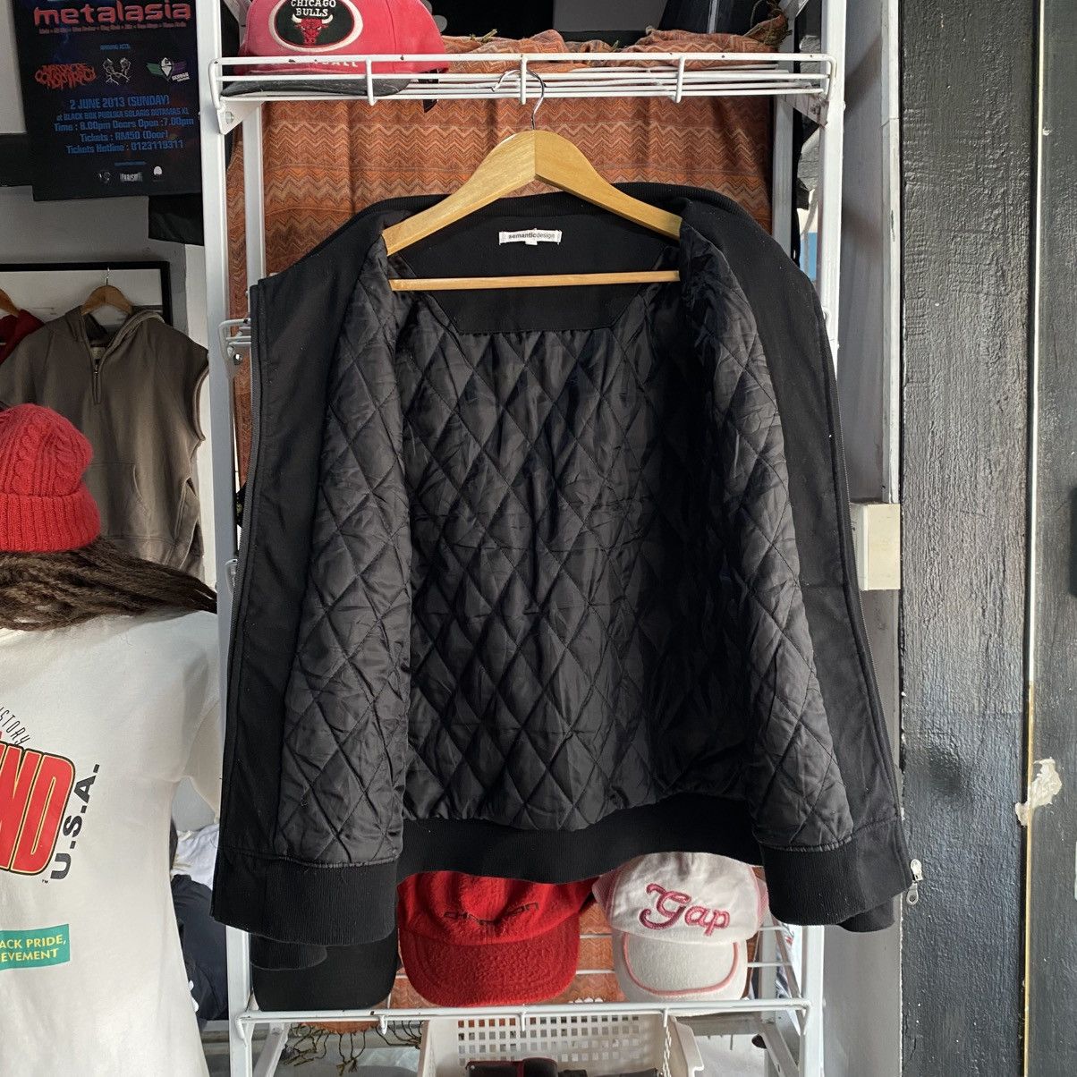 semanticdesign Semanticdesign Japanese Brand Black Hooded Jacket Size US L / EU 52-54 / 3 - 3 Thumbnail