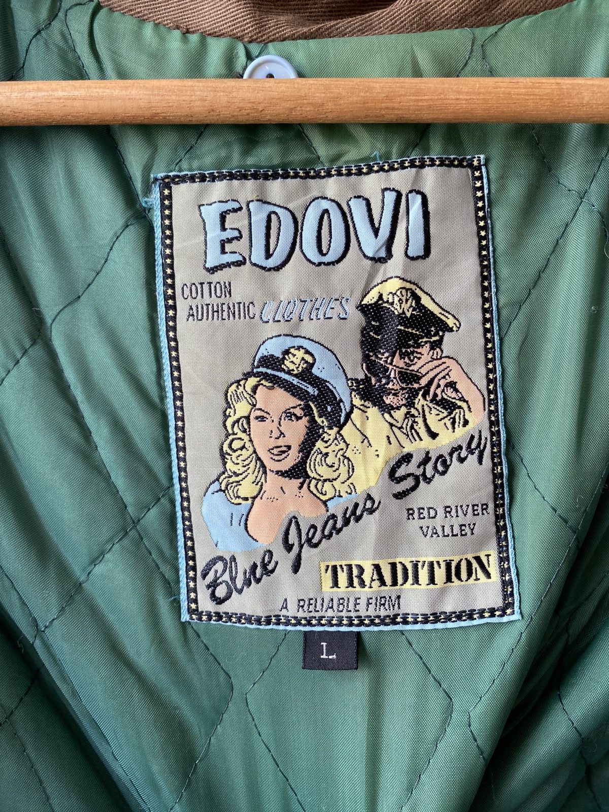 Japanese Brand 1990s - Edovi Tradition Commander Military Bomber Jacket Size US L / EU 52-54 / 3 - 14 Thumbnail