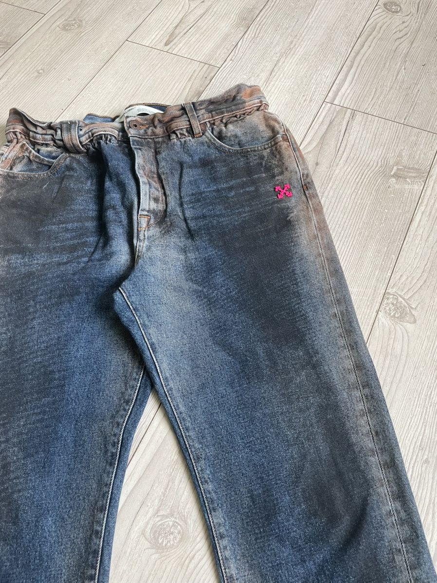 Off-White Off-White Oil-washed denim pants Size US 34 / EU 50 - 5 Thumbnail