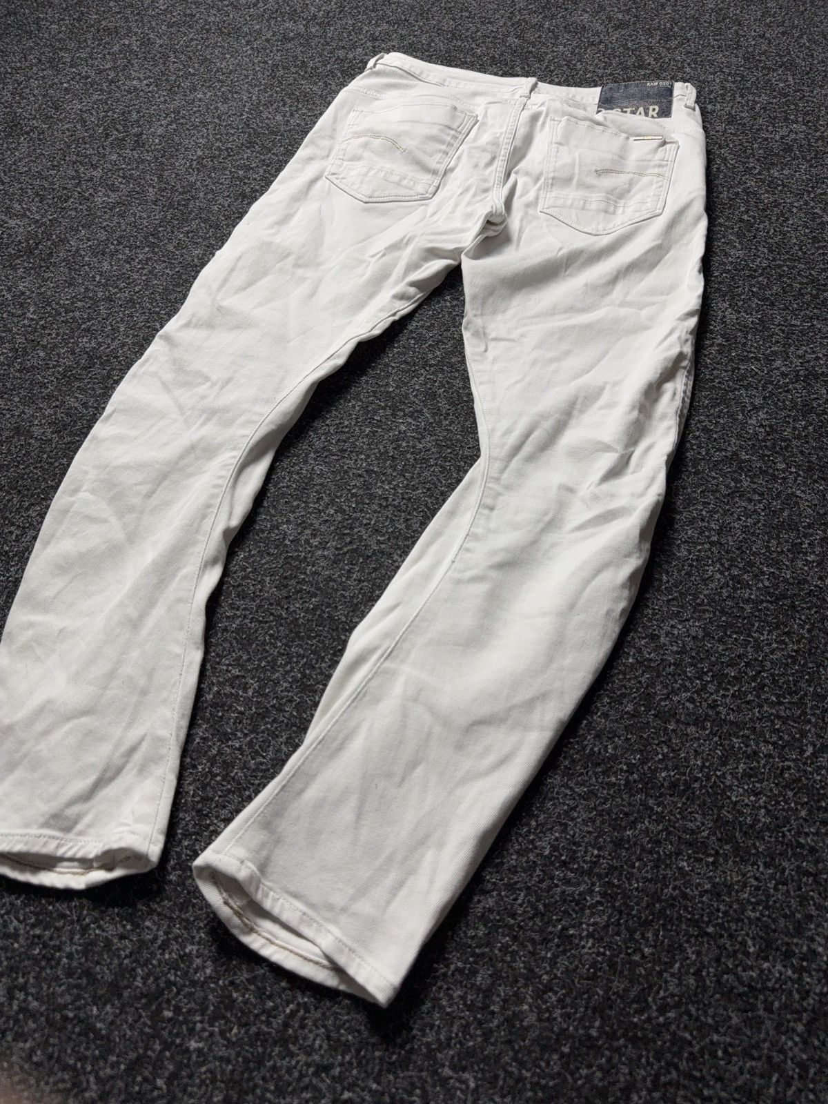G-Star Avant Garde 00s G-Star RAW White Denim Jeans Slim Tapered Size 30" / US 8 / IT 44 - 13 Thumbnail