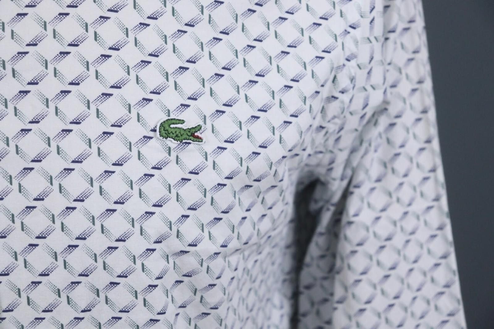 Lacoste Lacoste Multi Geometric Button-Down Shirt Size XL Size US XL / EU 56 / 4 - 5 Thumbnail