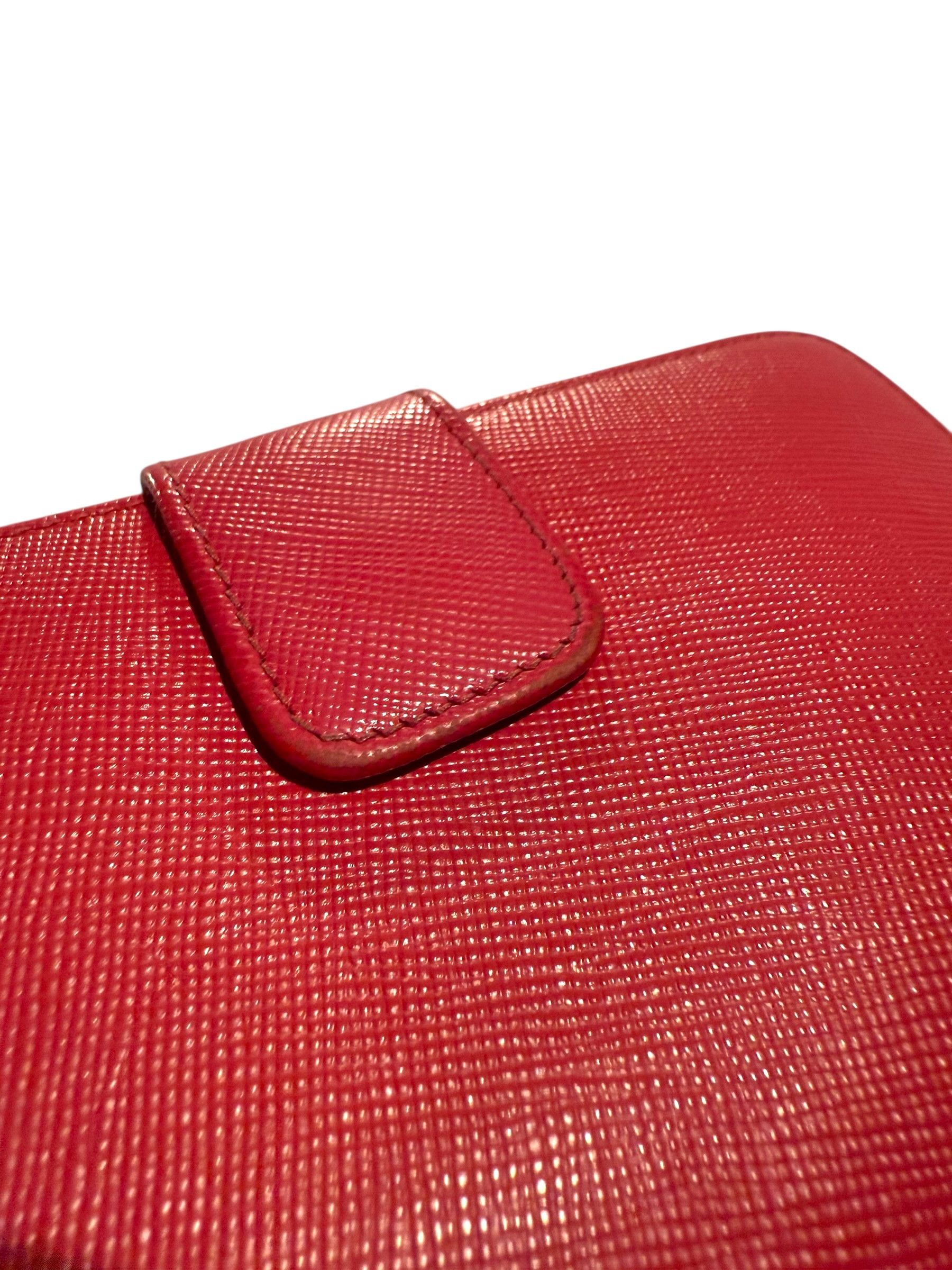Prada Vintage Prada Saffiano Compact Wallet Size ONE SIZE - 8 Thumbnail