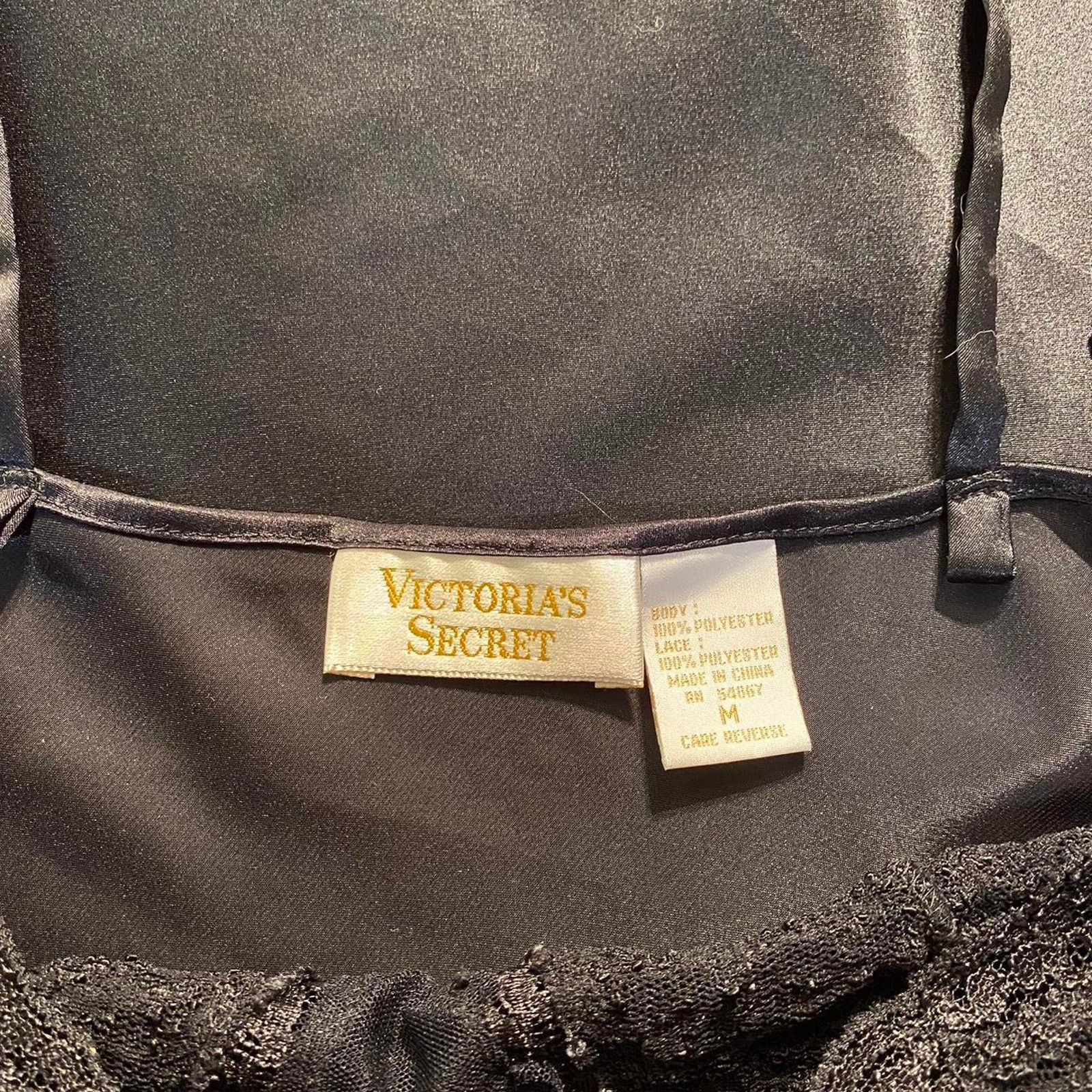 Victoria's Secret Victorias Secret black slip dress Size ONE SIZE - 4 Thumbnail