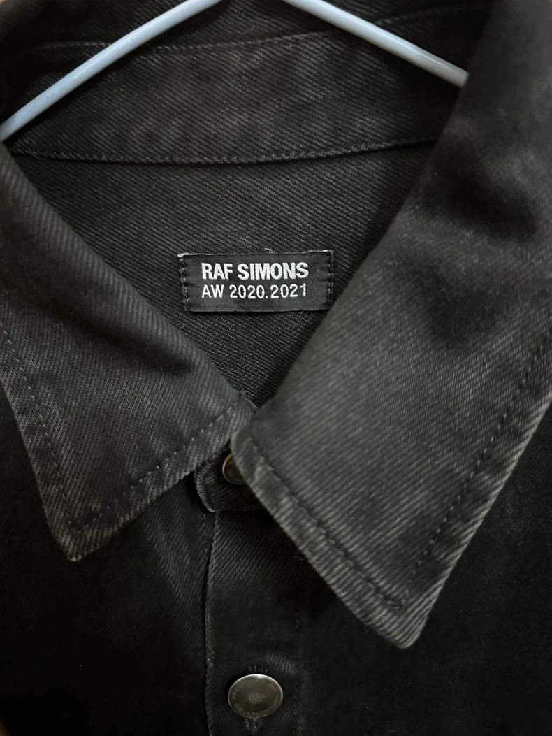 Raf Simons Raf simons 20AW Chain Washed Black Silhouette Shirt Jacket Size US M / EU 48-50 / 2 - 6 Thumbnail
